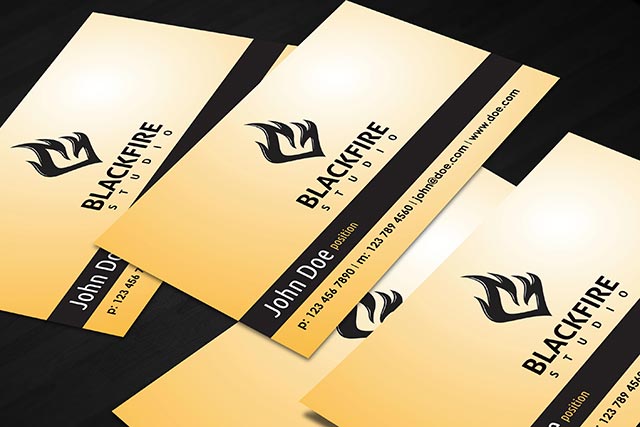 blackfire business card template