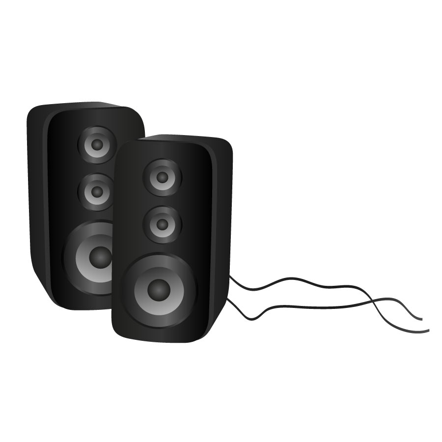 black music thin speakers