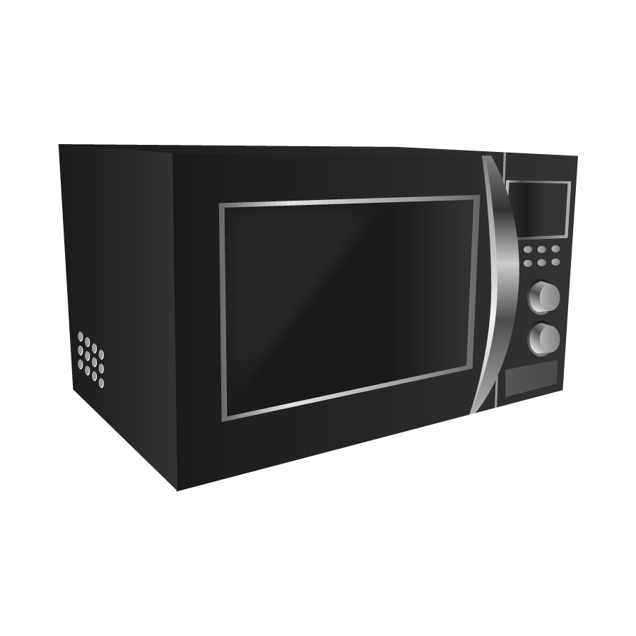 black microwave