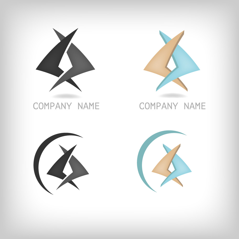 corporate modern logo vector design