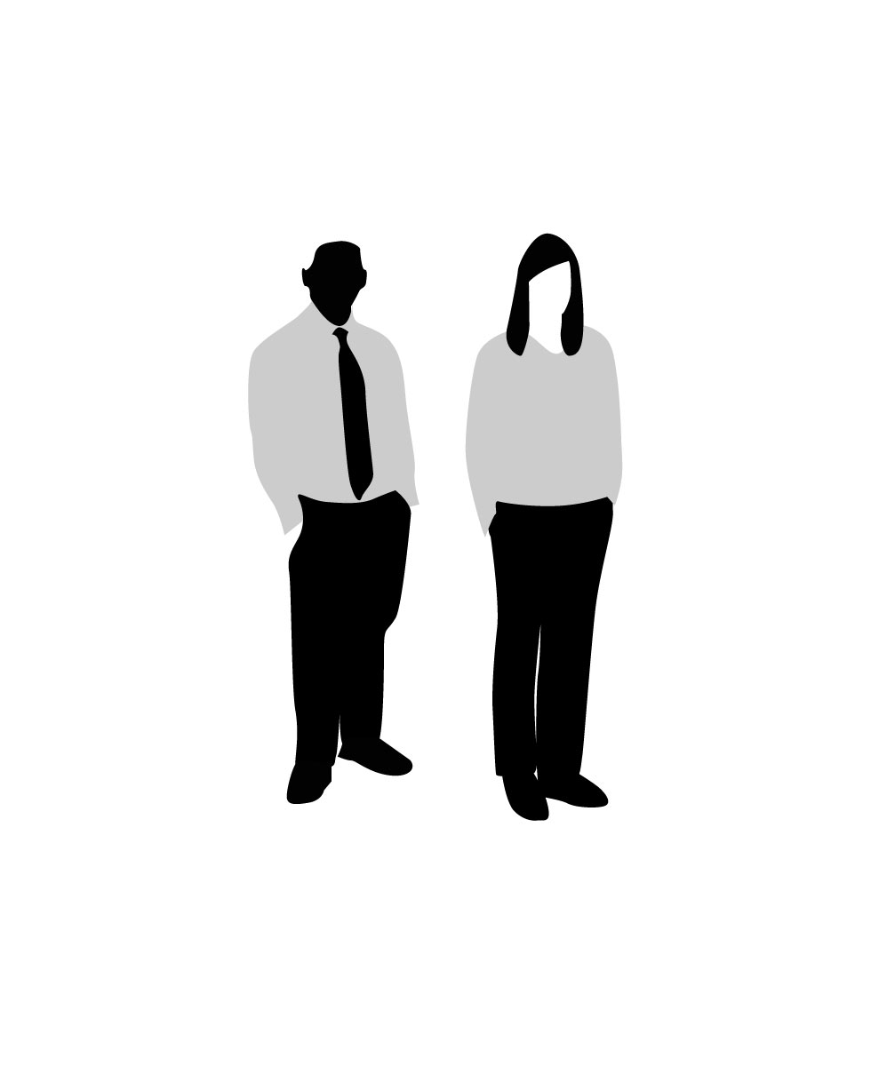 corporate man and woman