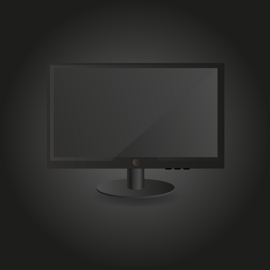 computer monitor dark background