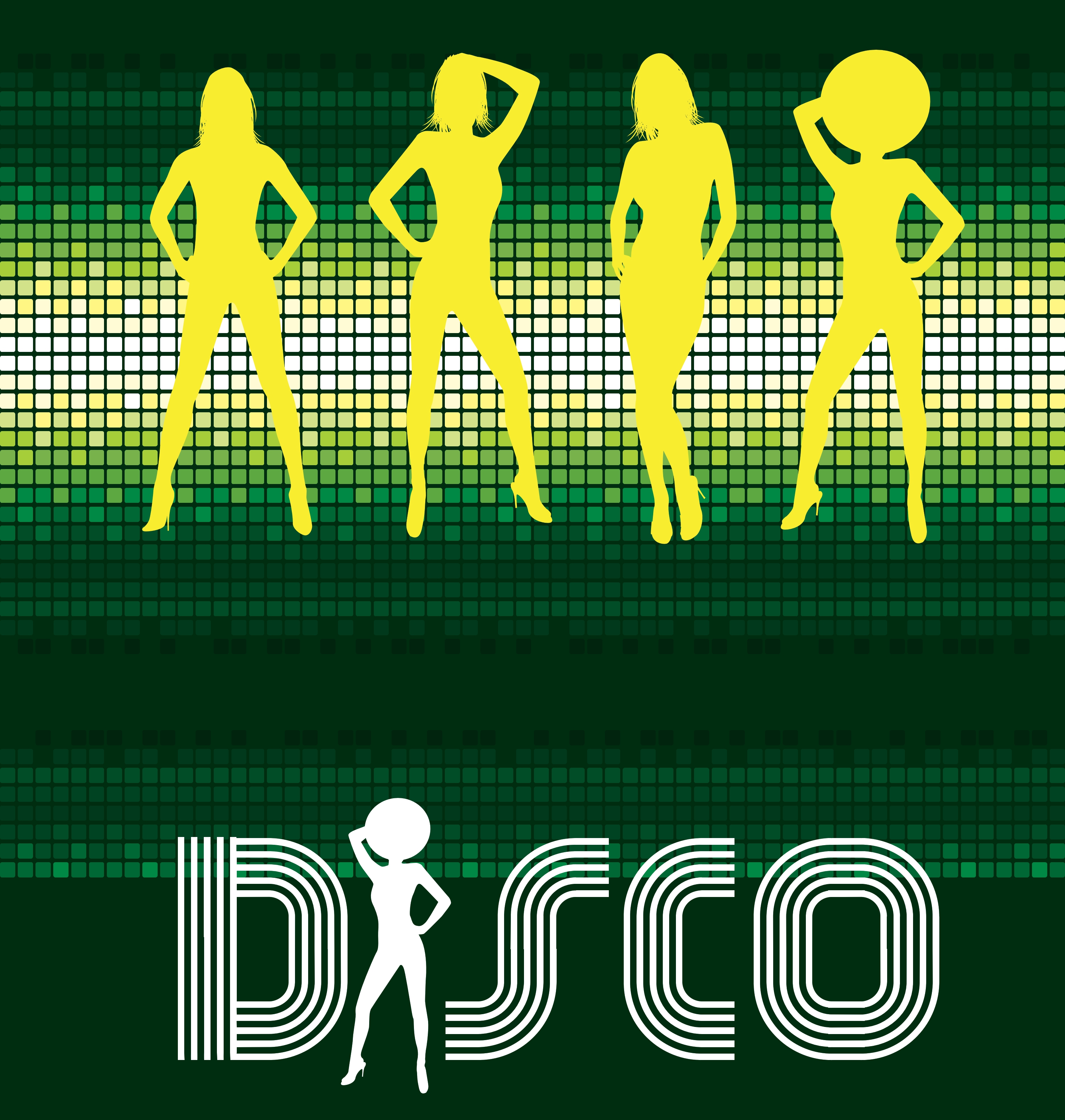 disco dancing vector