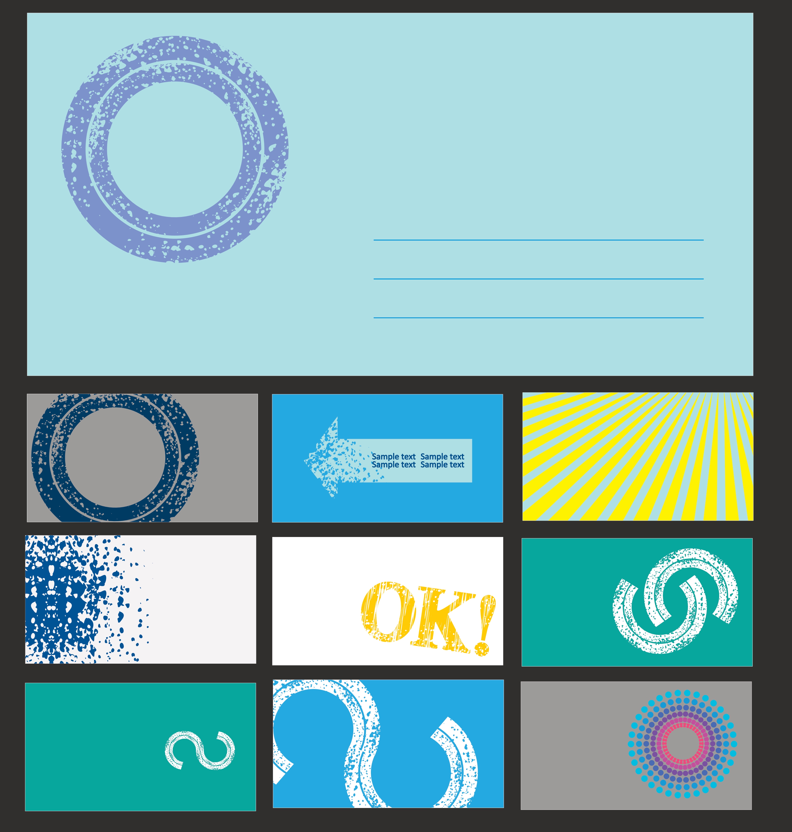 business cards vector