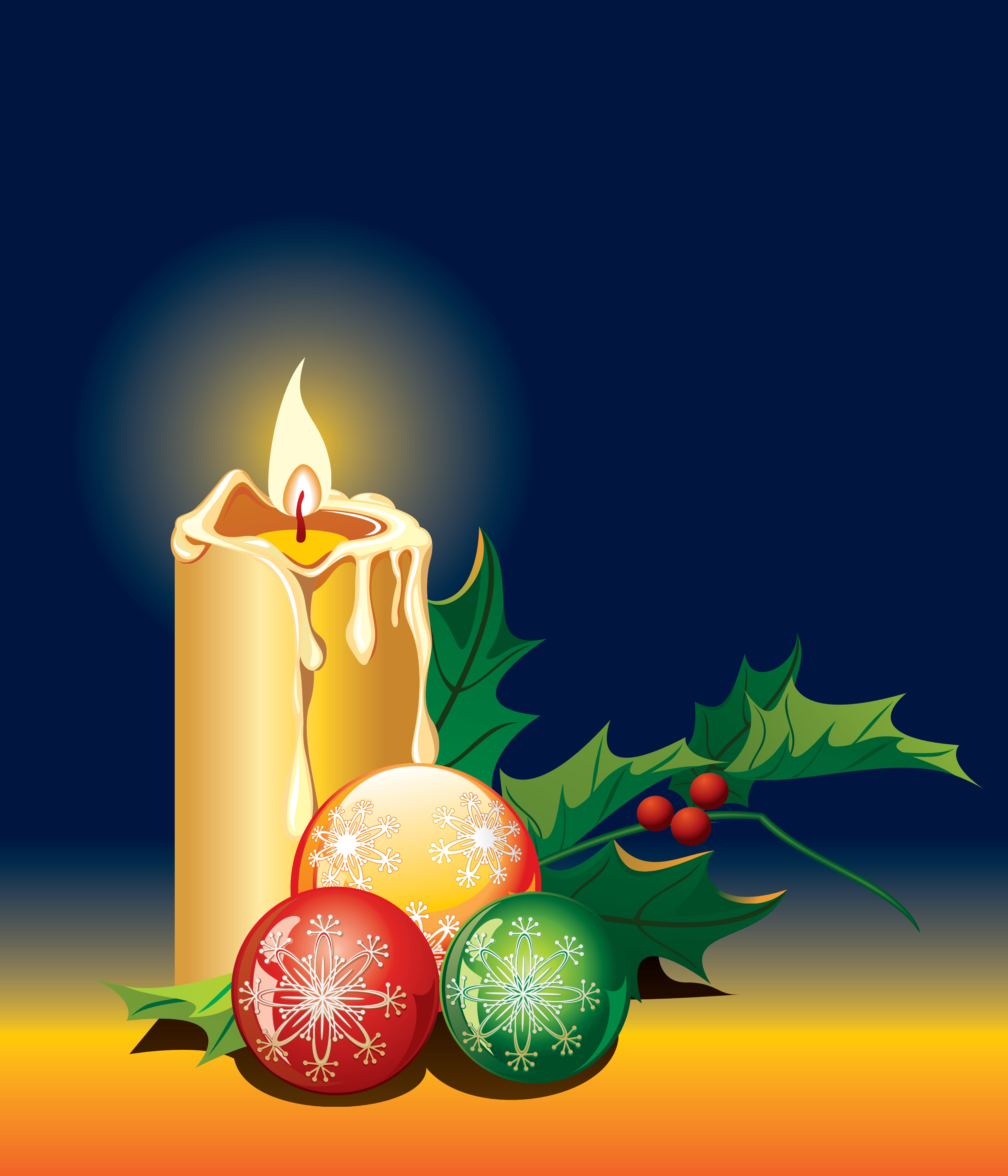 christmas candle vector