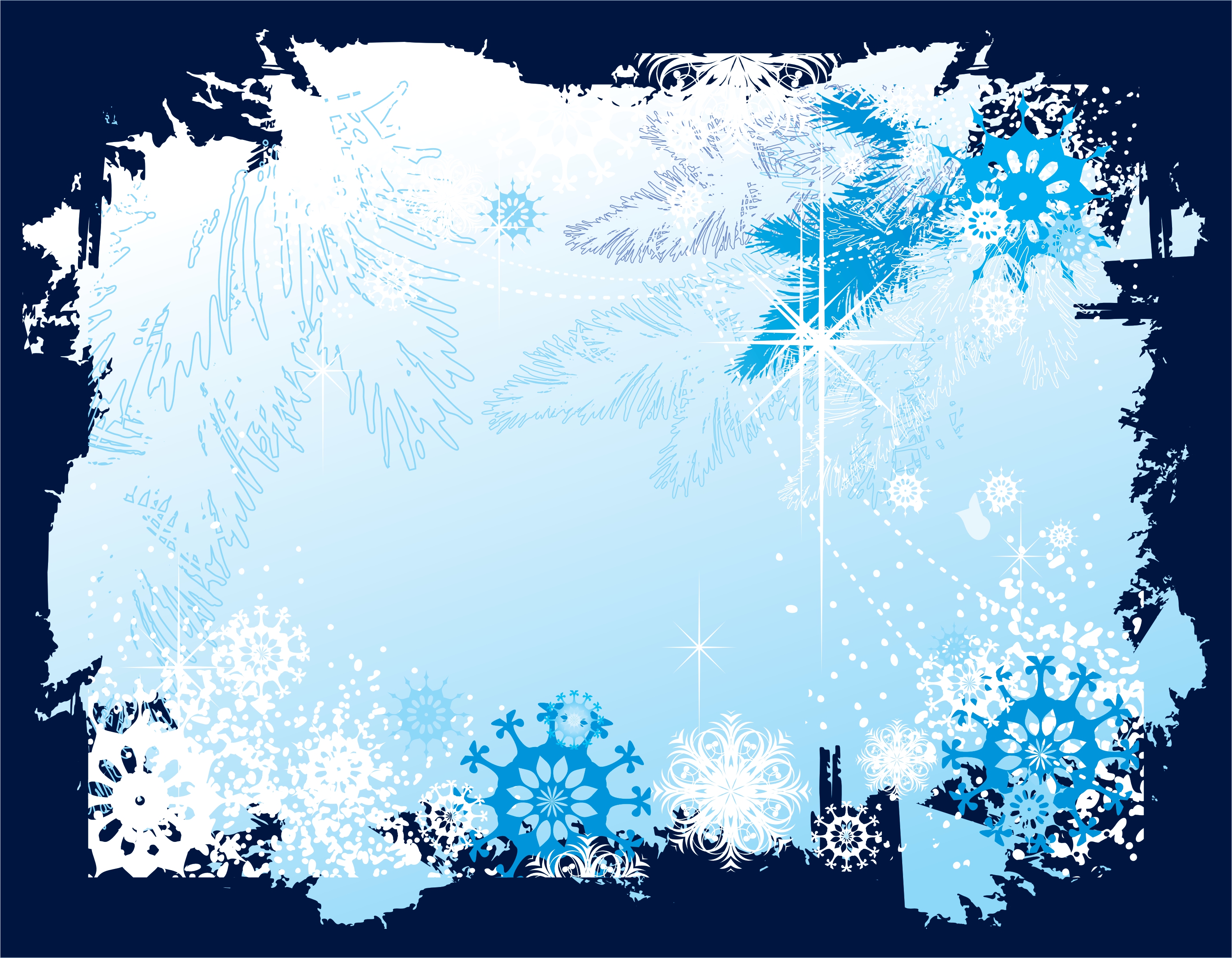 christmas border vector