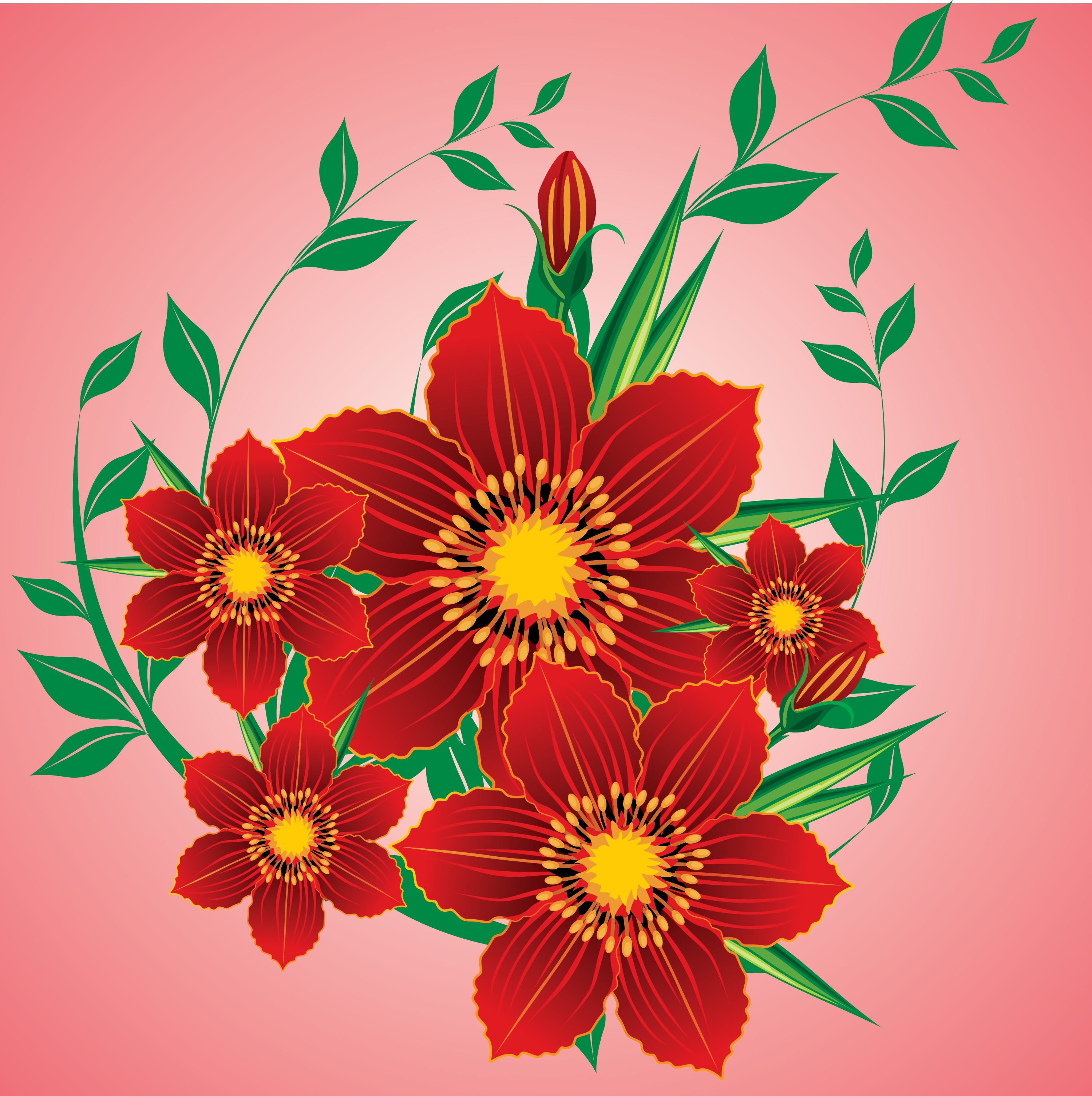 floral background vector