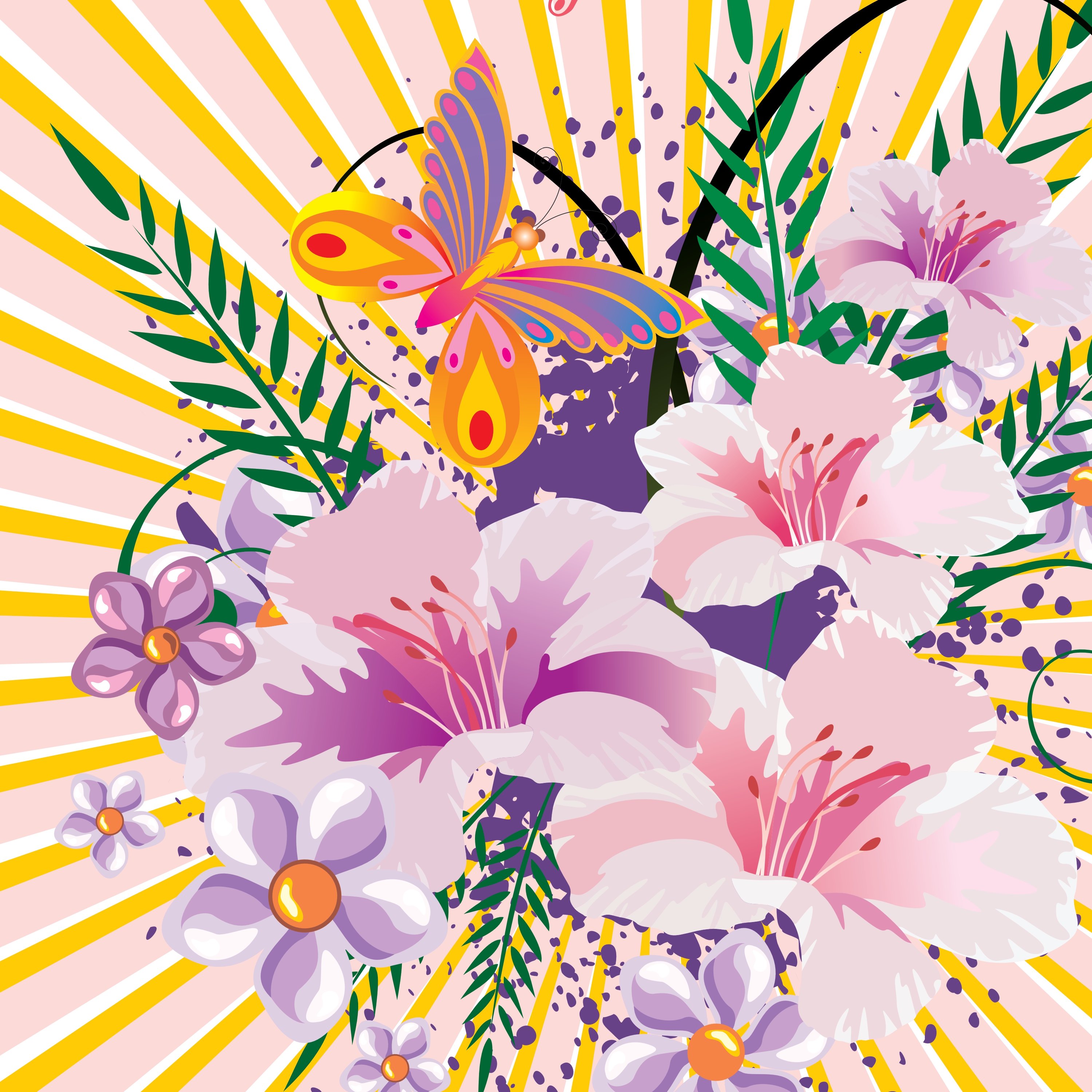 floral background vector