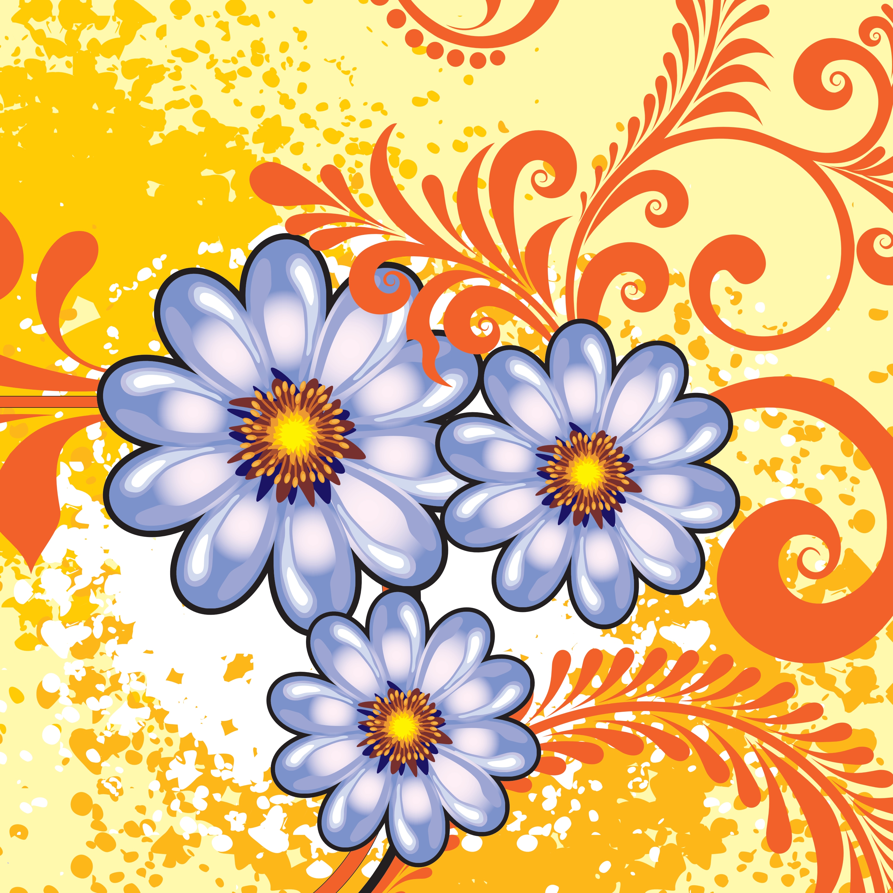 floral background vector