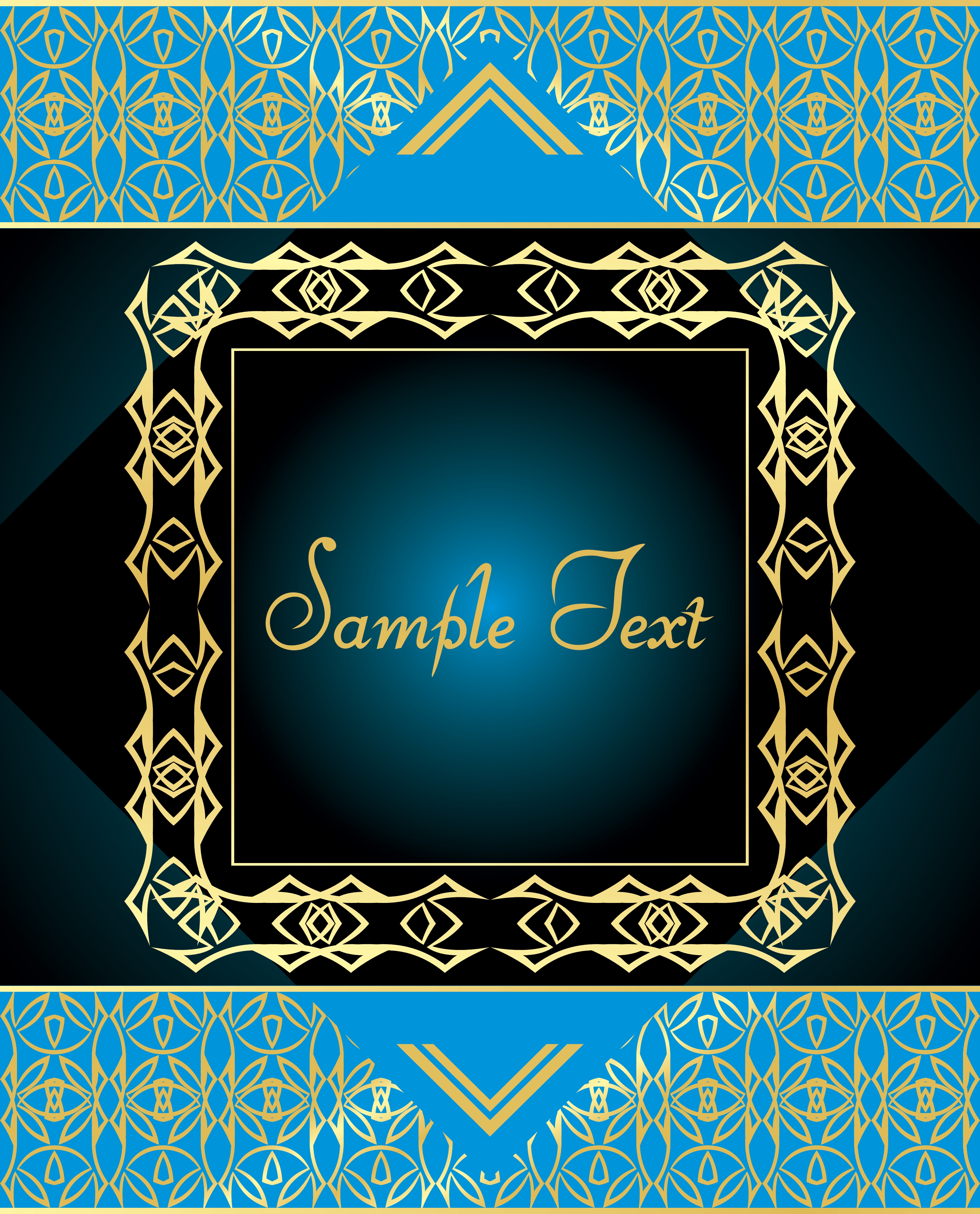 gold pattern vector