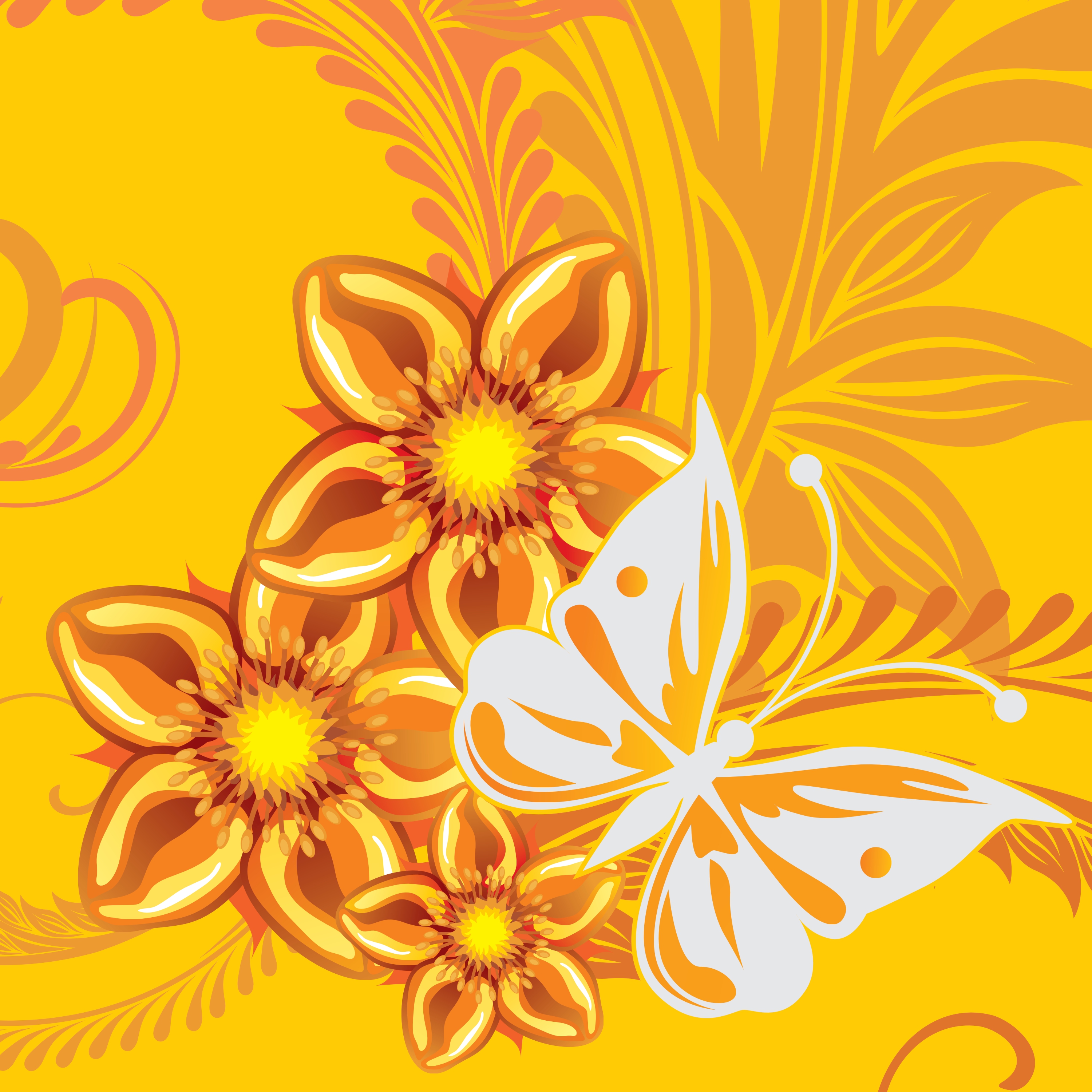 floral background vector