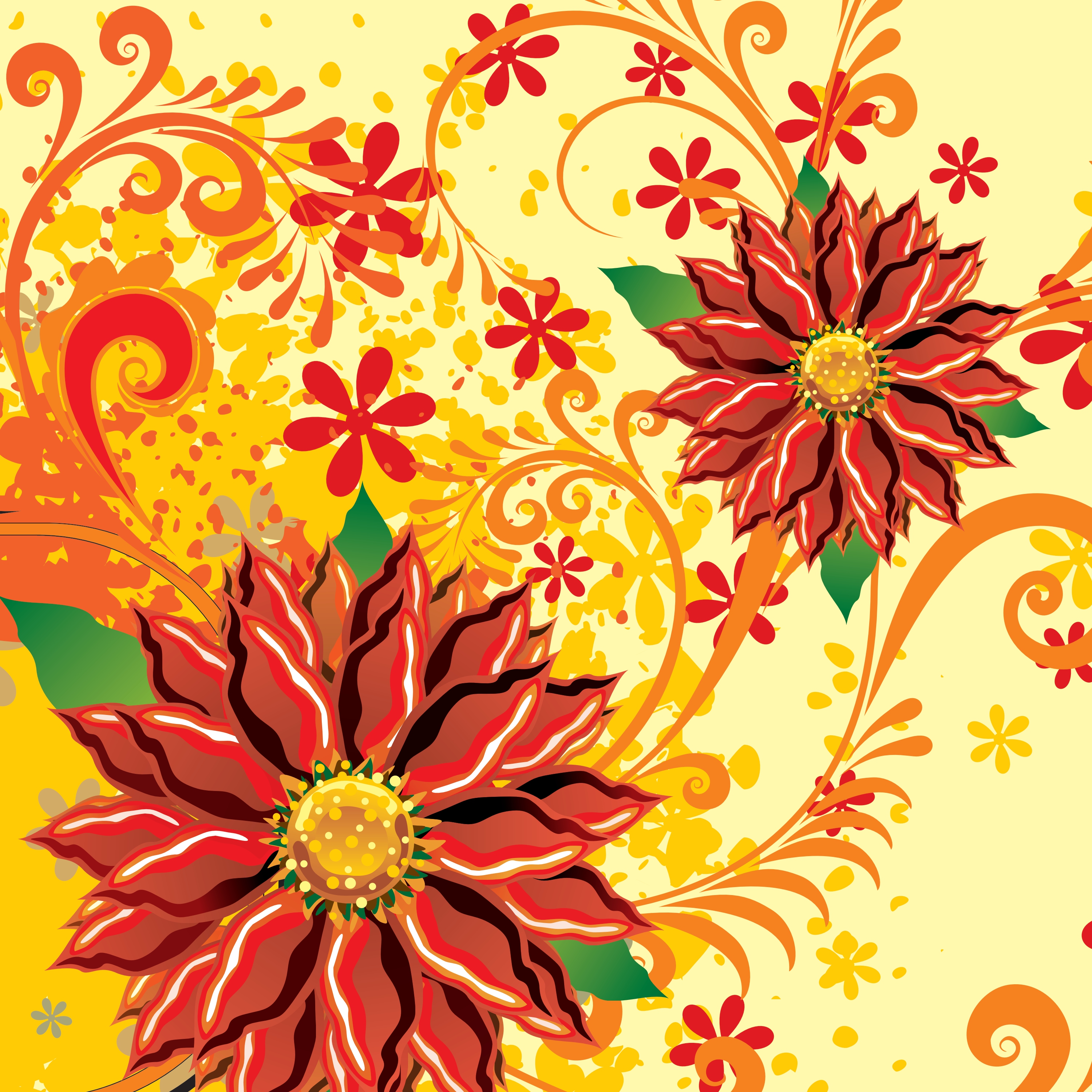 floral background vector