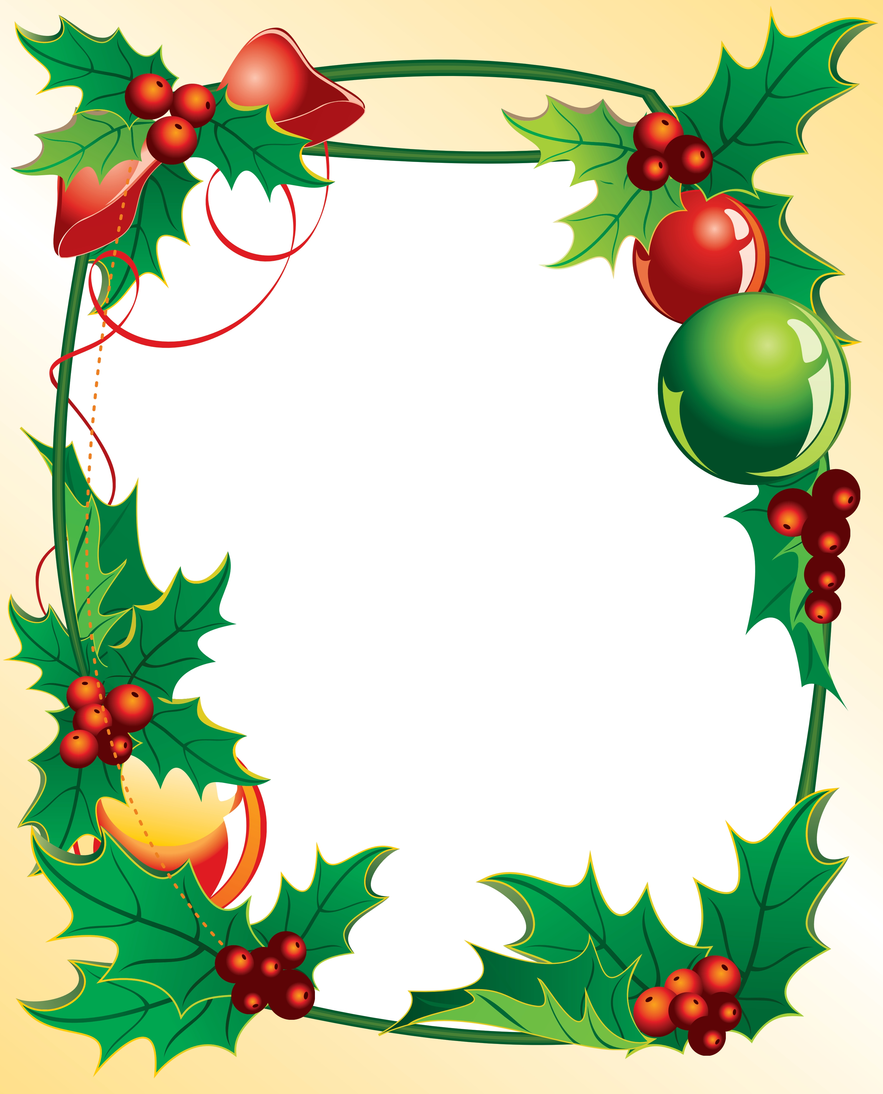 christmas holly vector