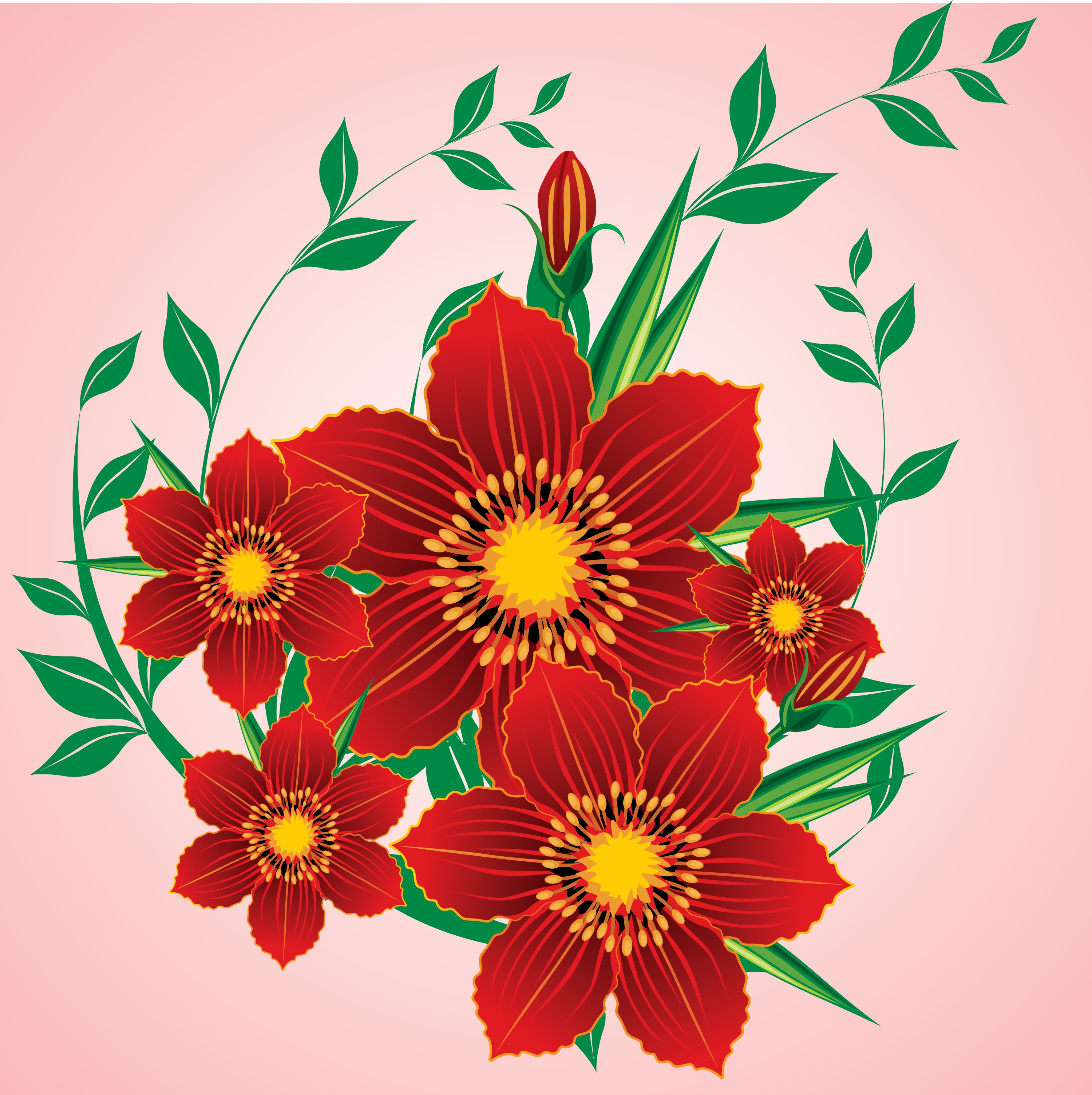 floral background vector