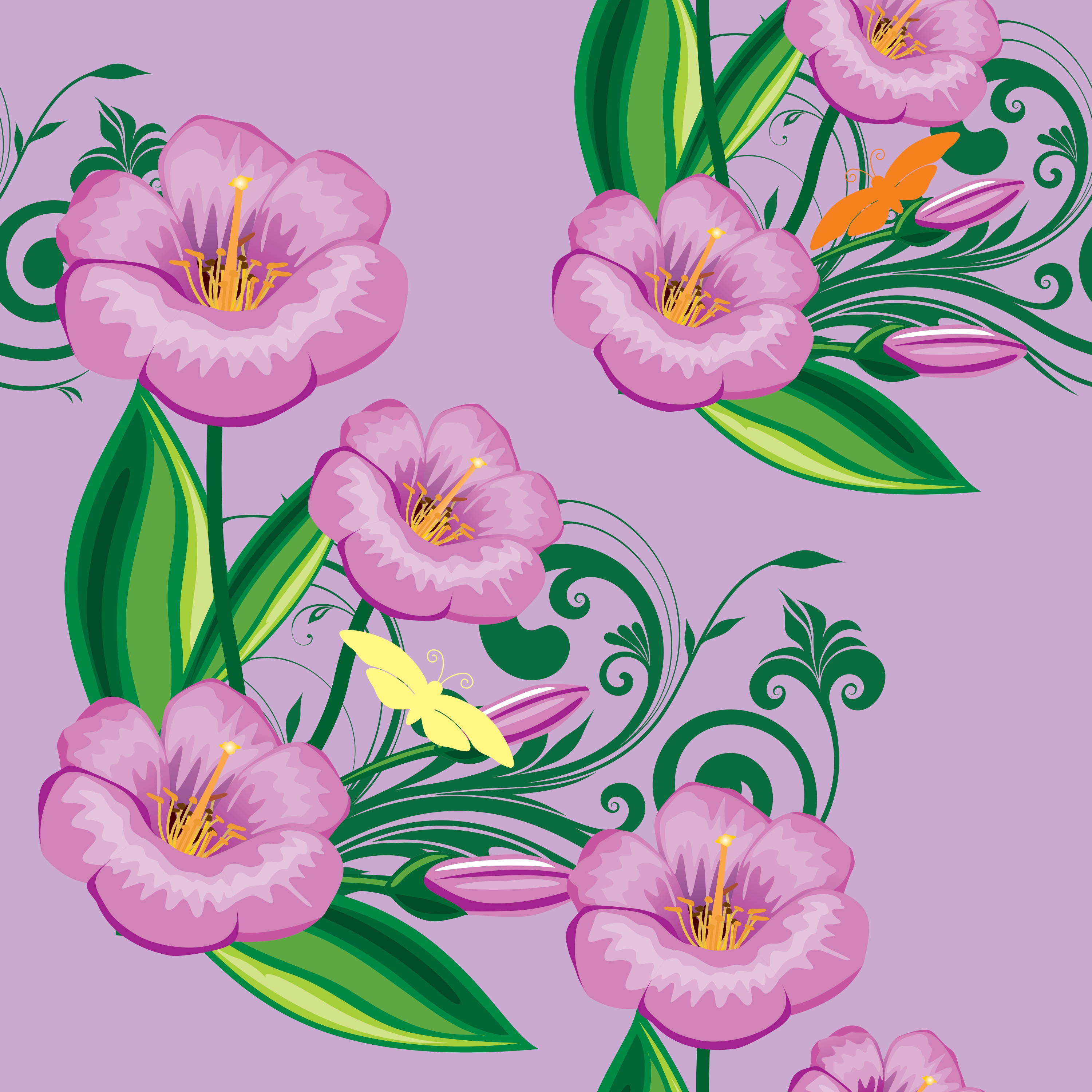 floral background vector