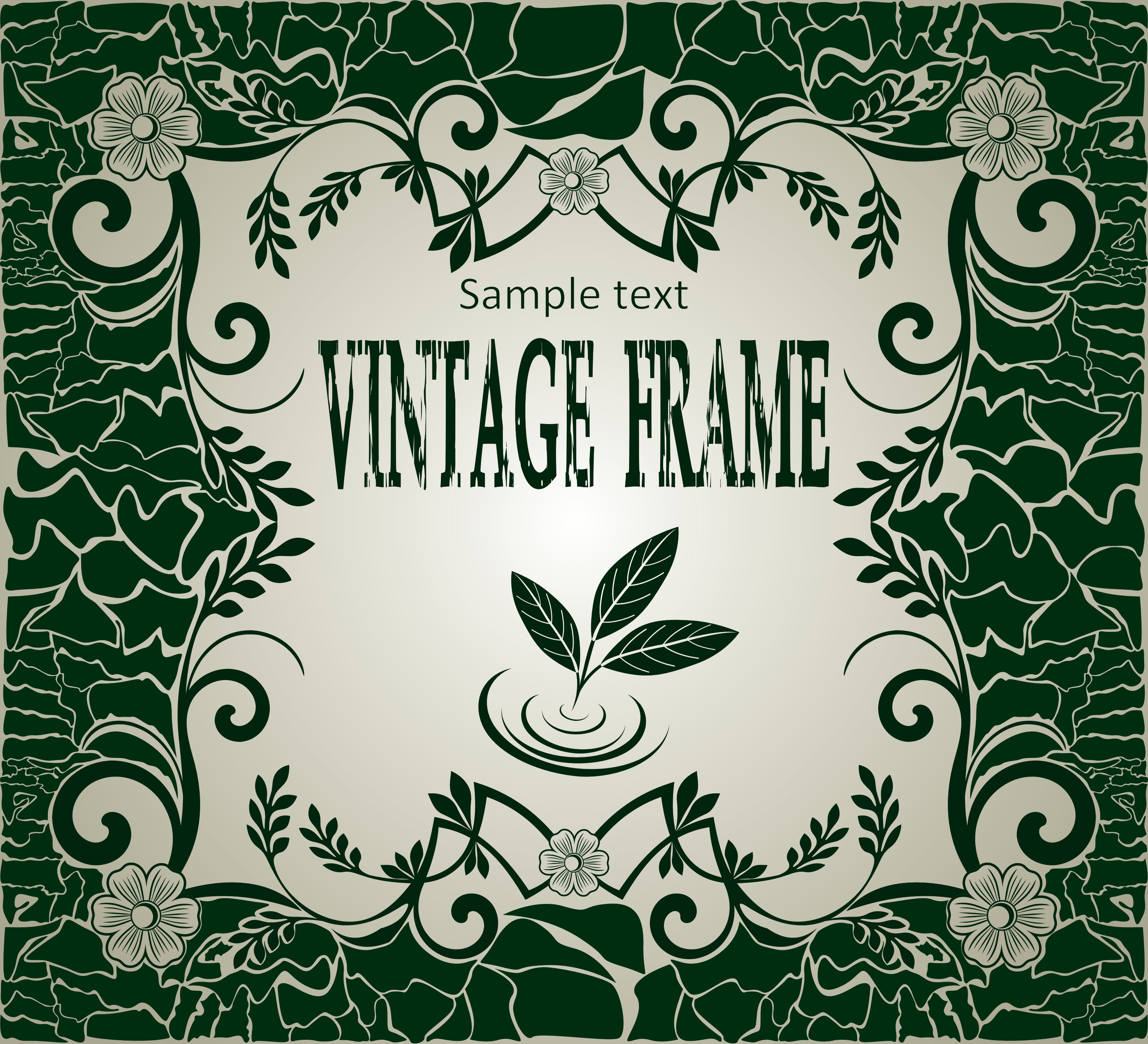 vintage frame vector