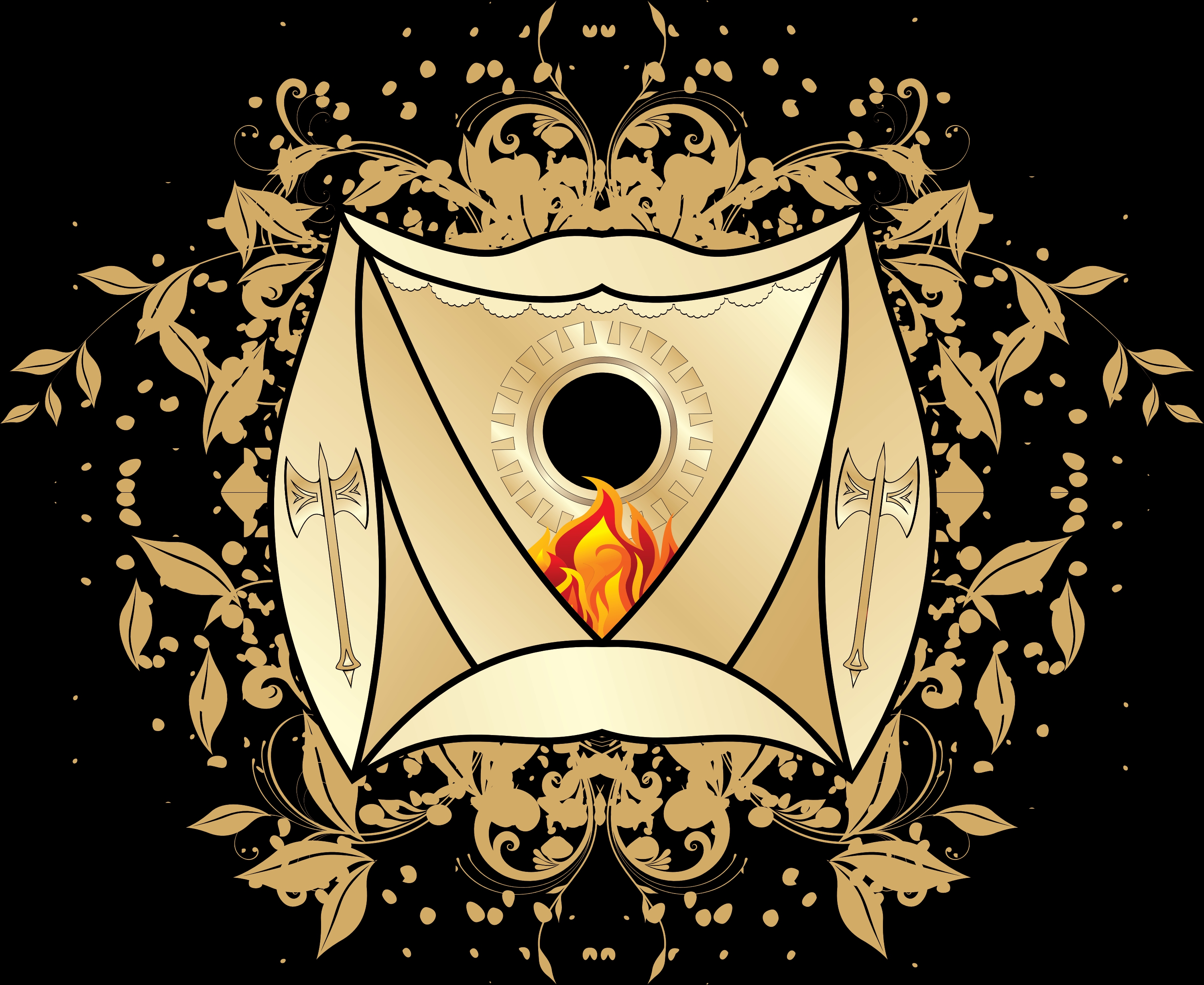 heraldic blazon vector