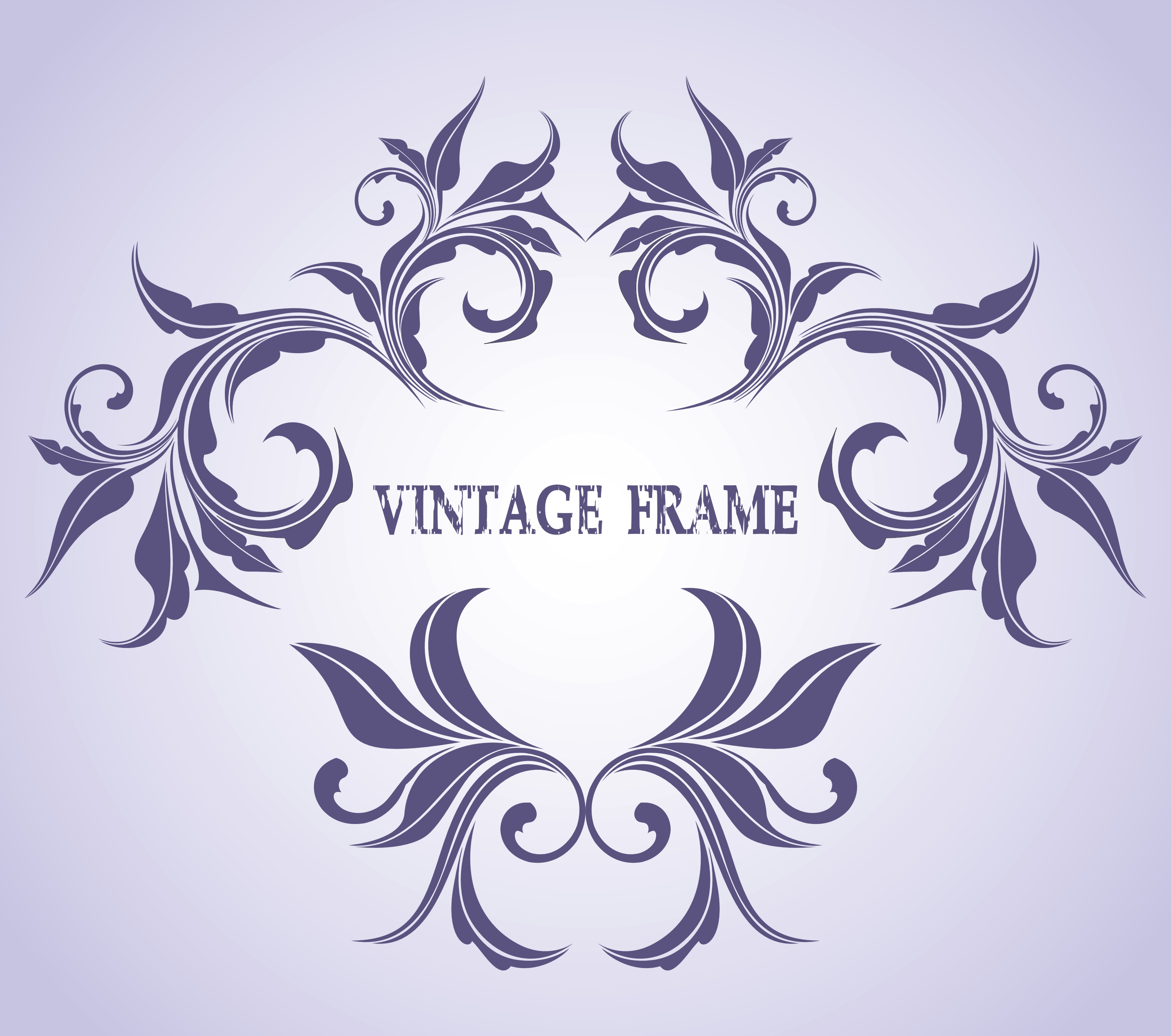 vintage frame vector