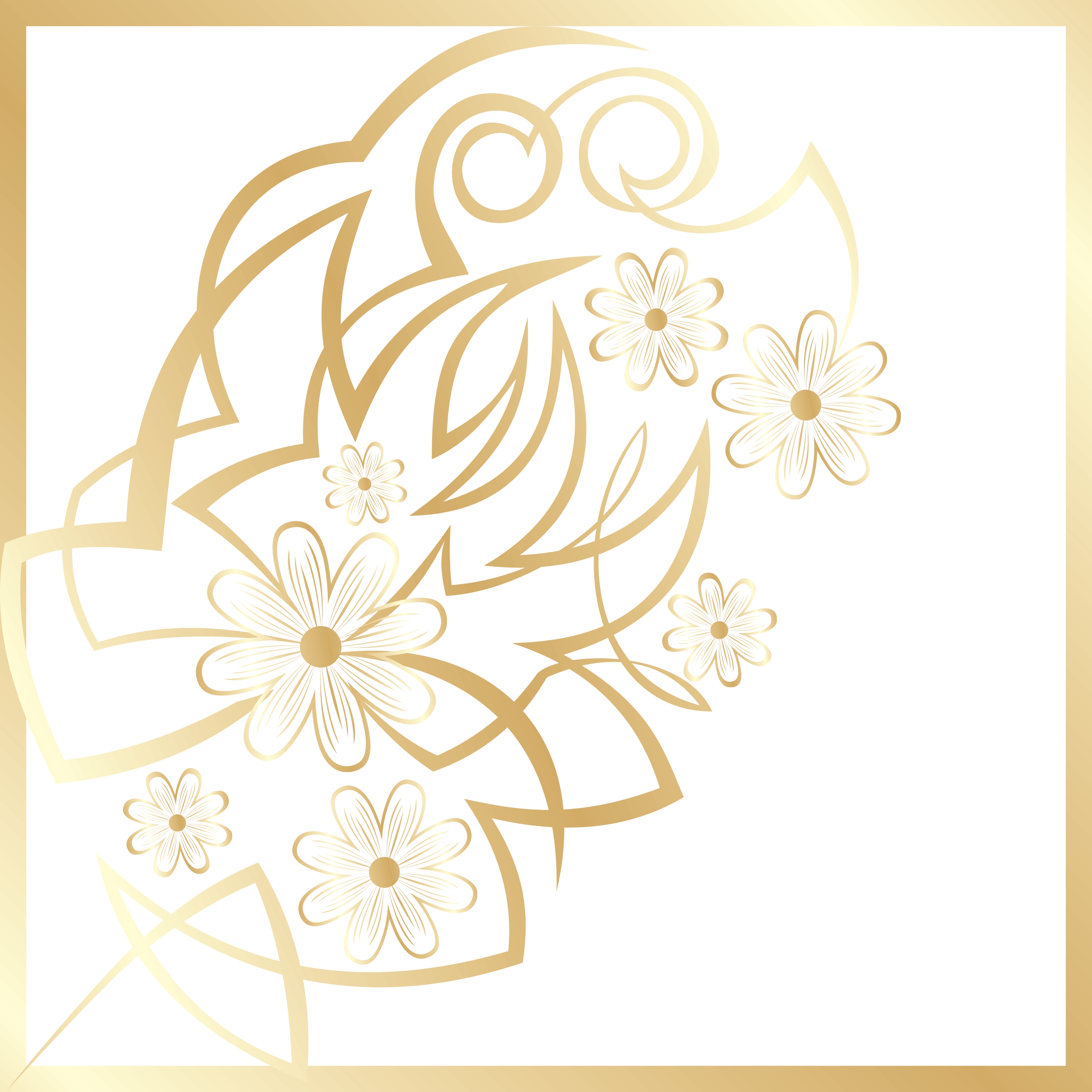 abstract flower background vector