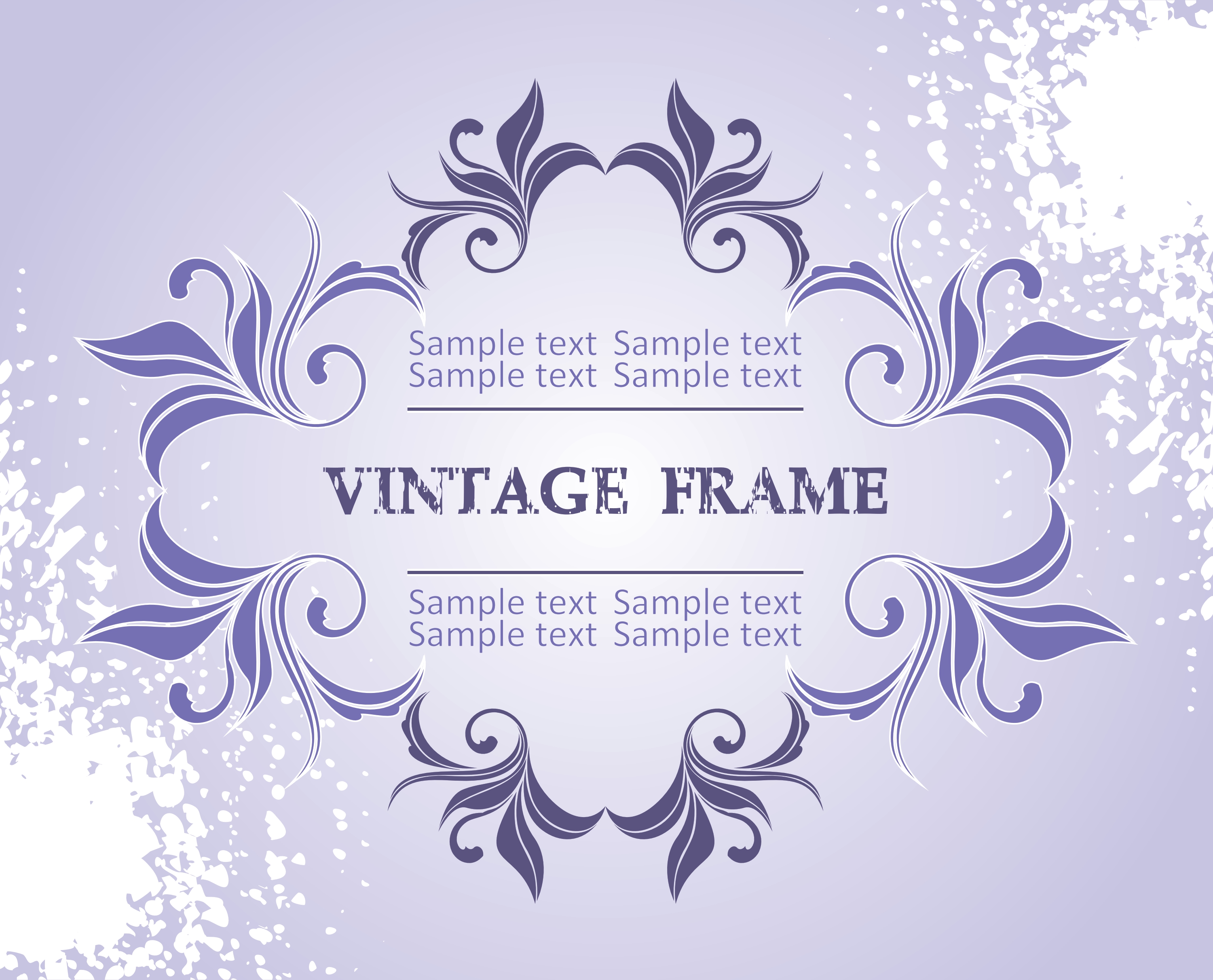 vintage frame vector