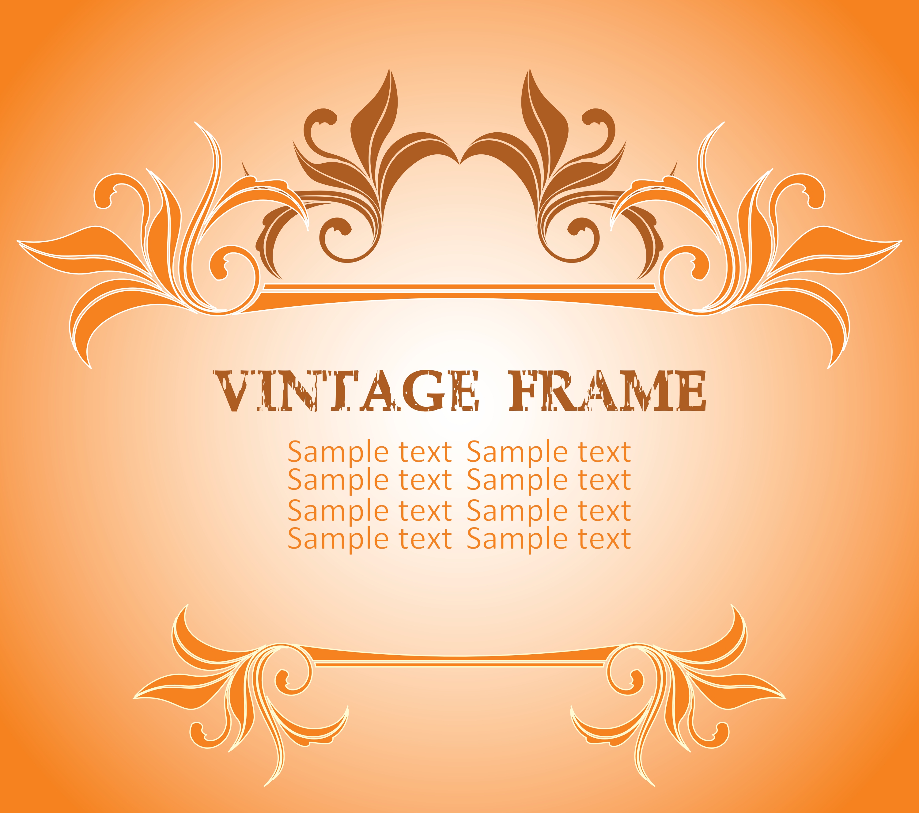 vintage frame vector