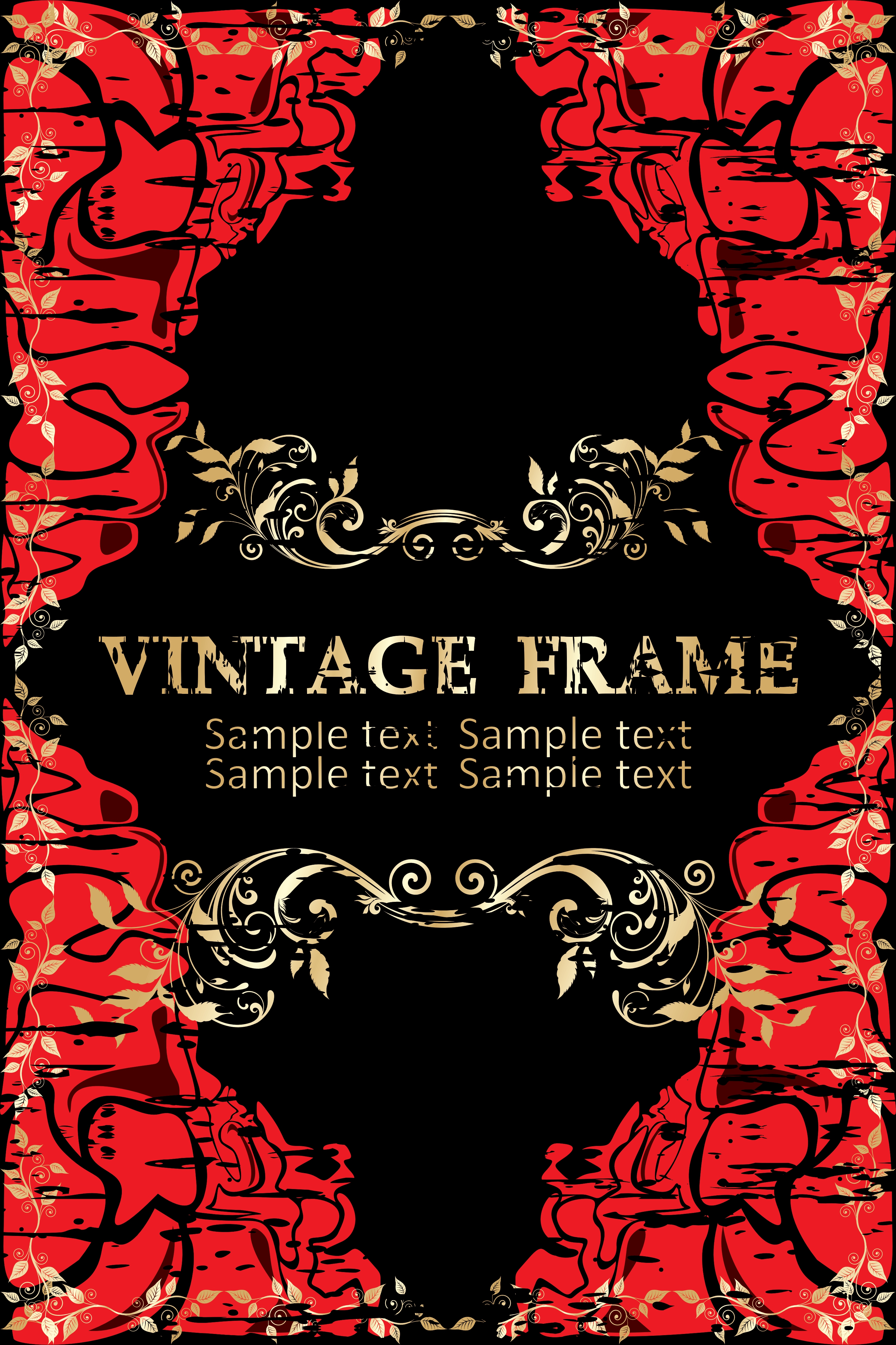 vintage frame vector