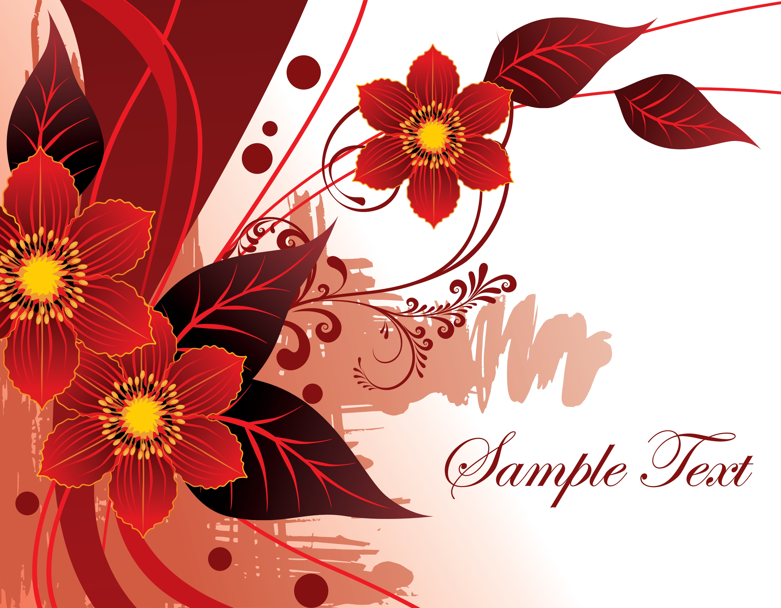 floral document vector