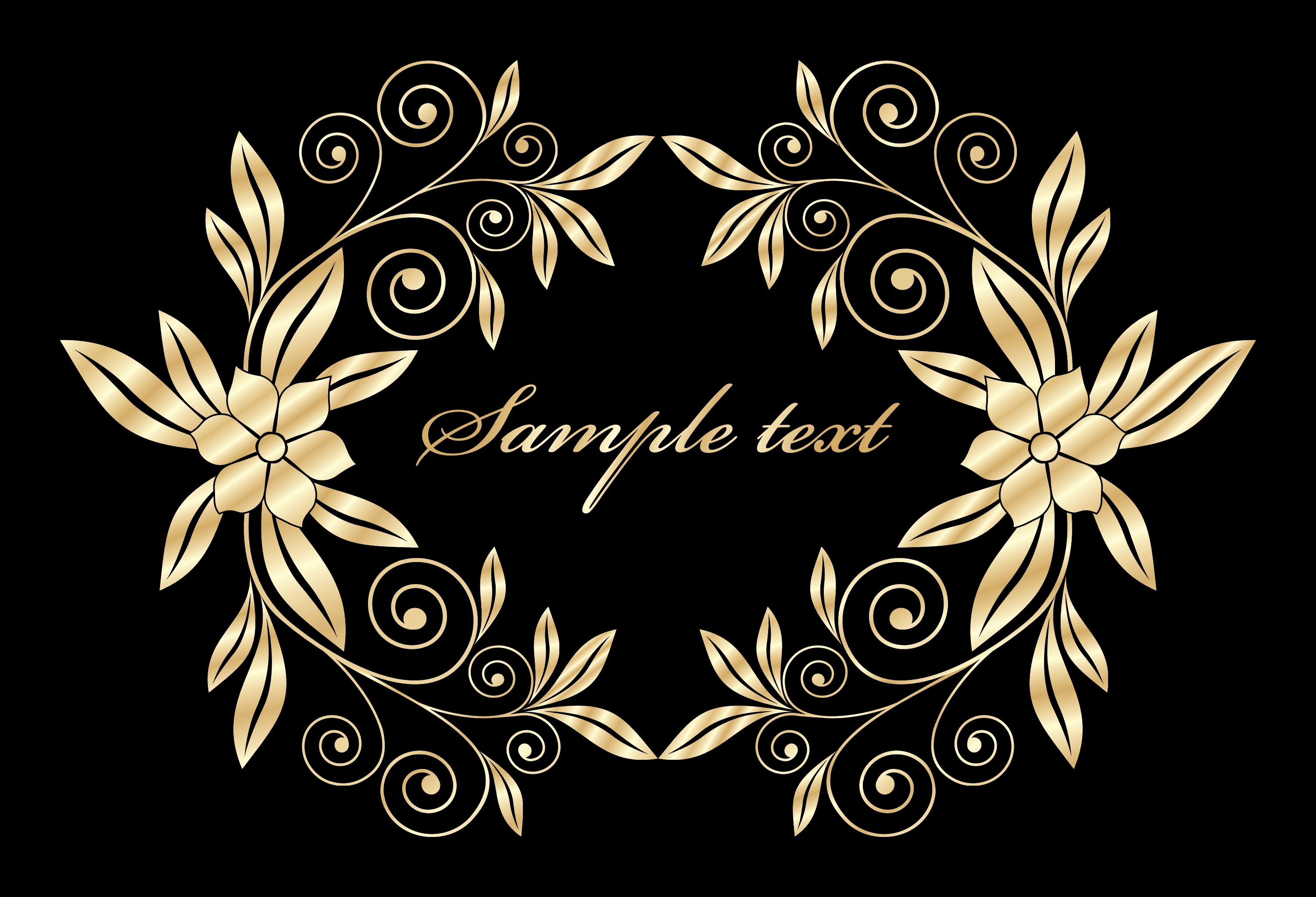 elegant frame vector