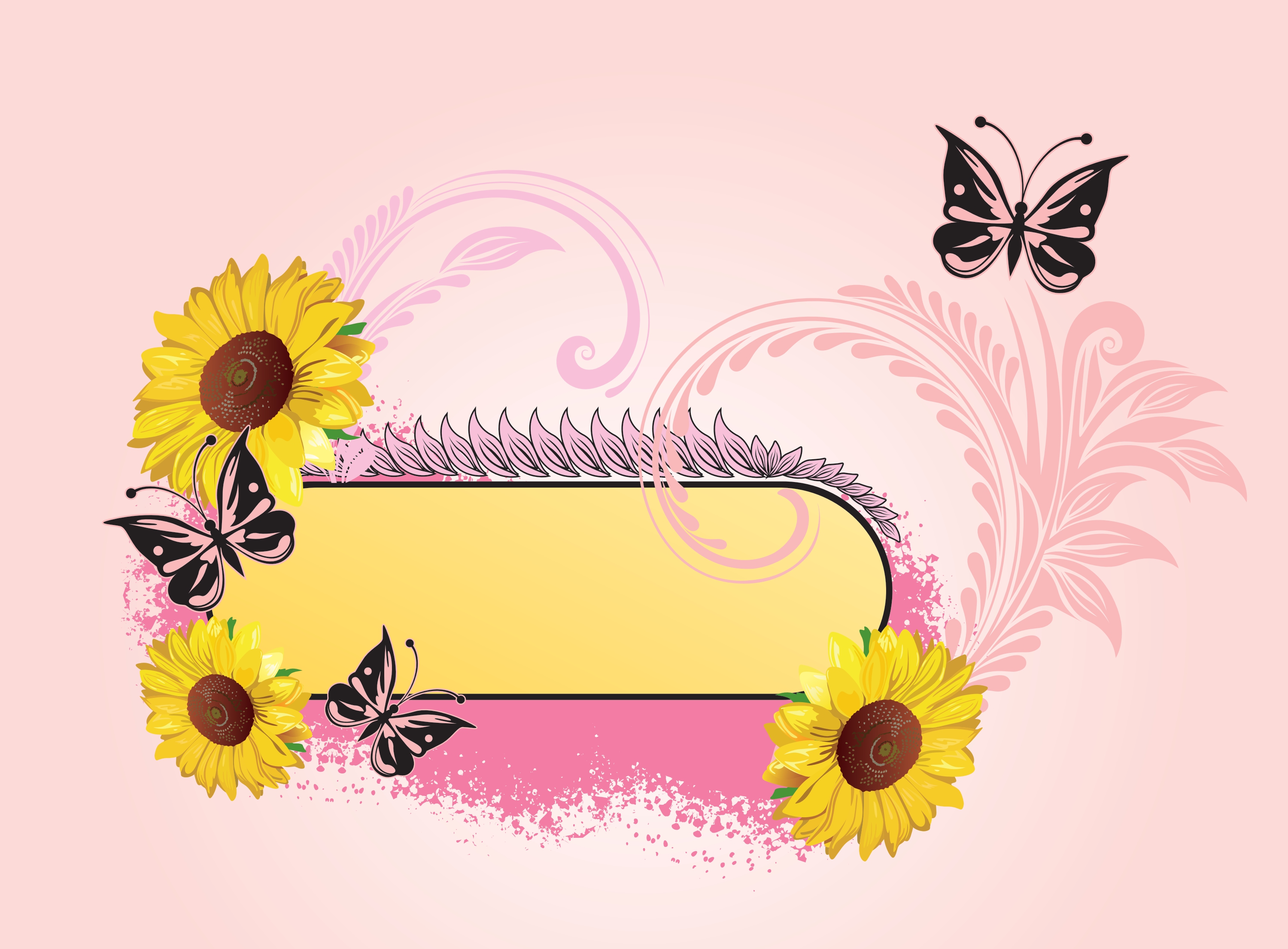 floral label vector