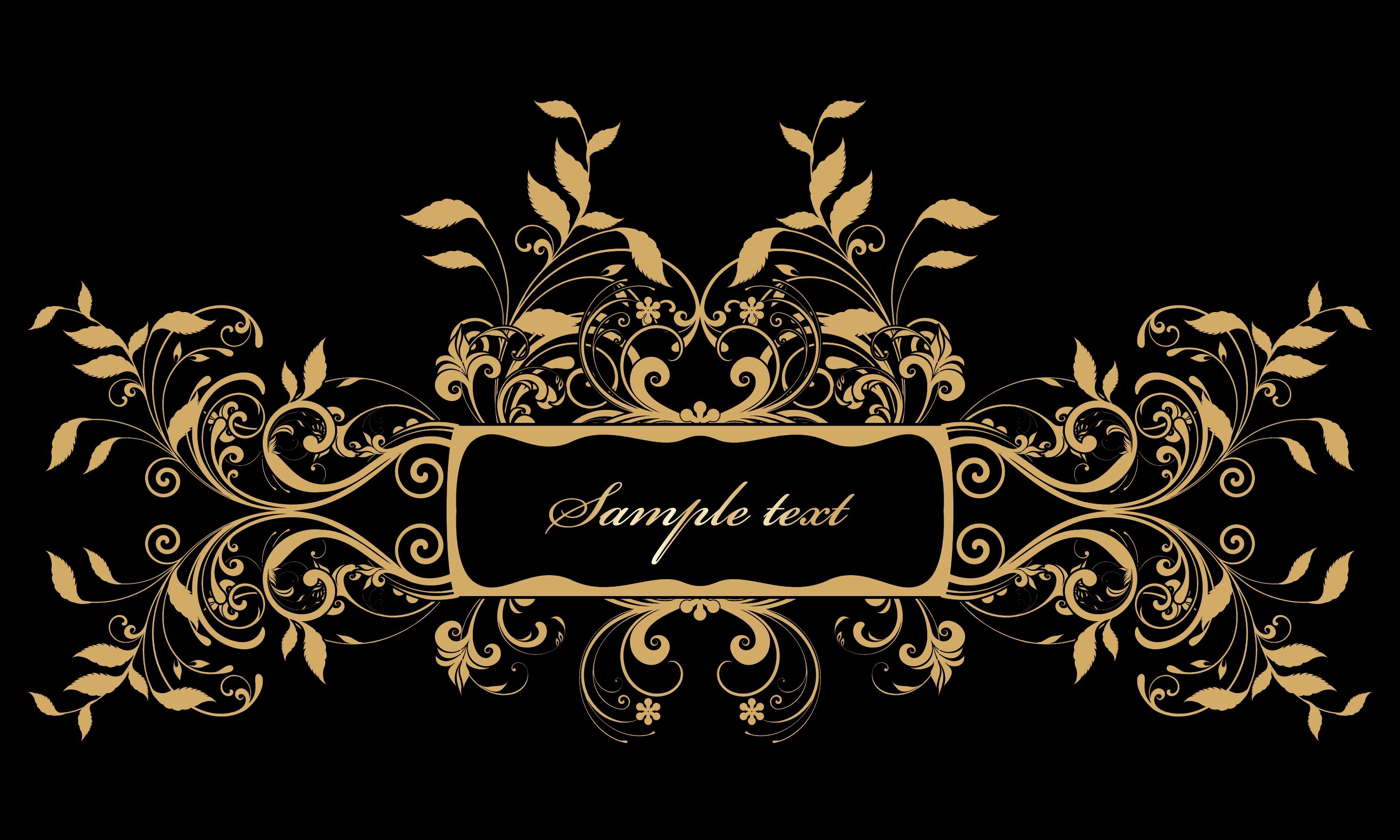 classy floral vector