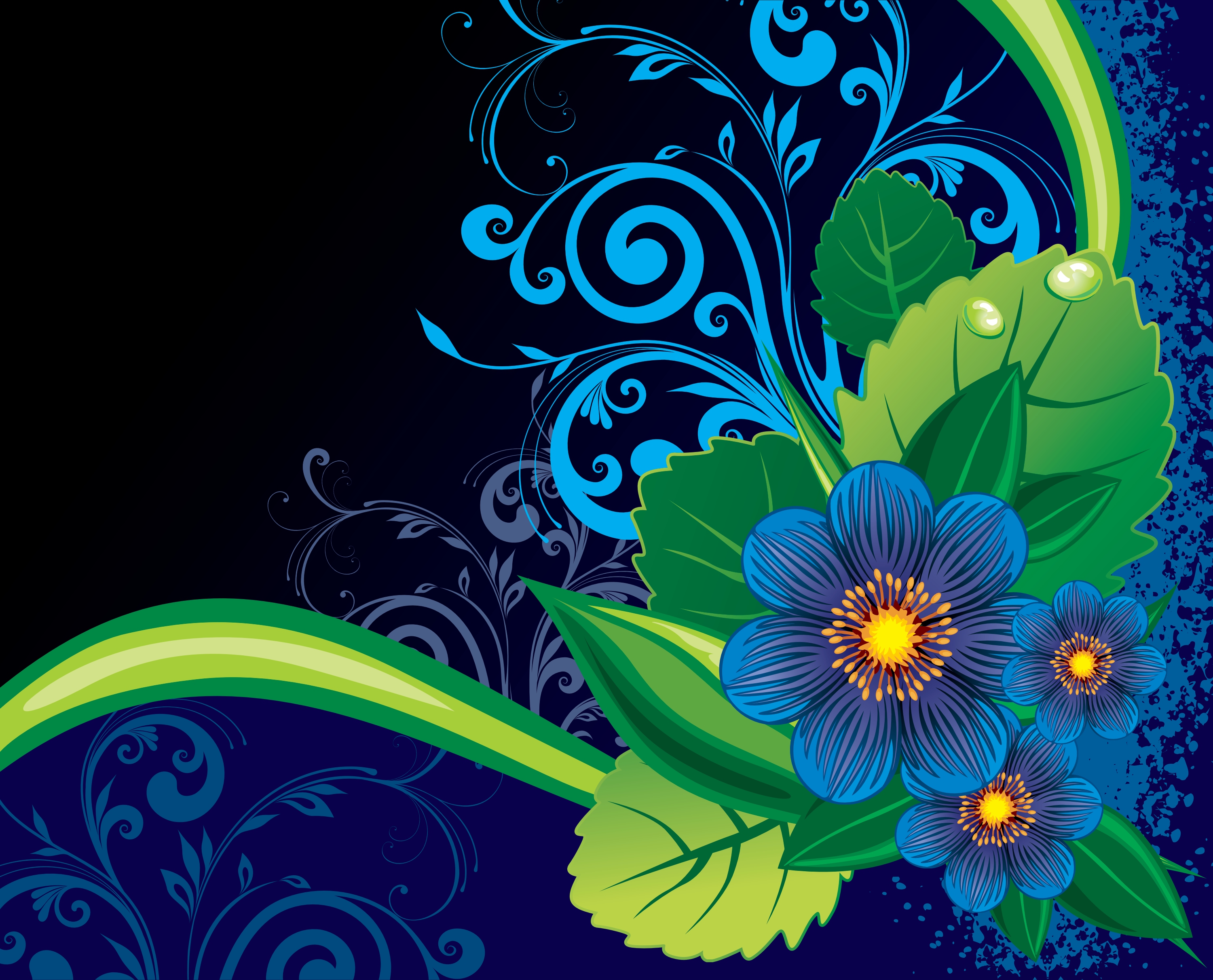 floral backgorund vector