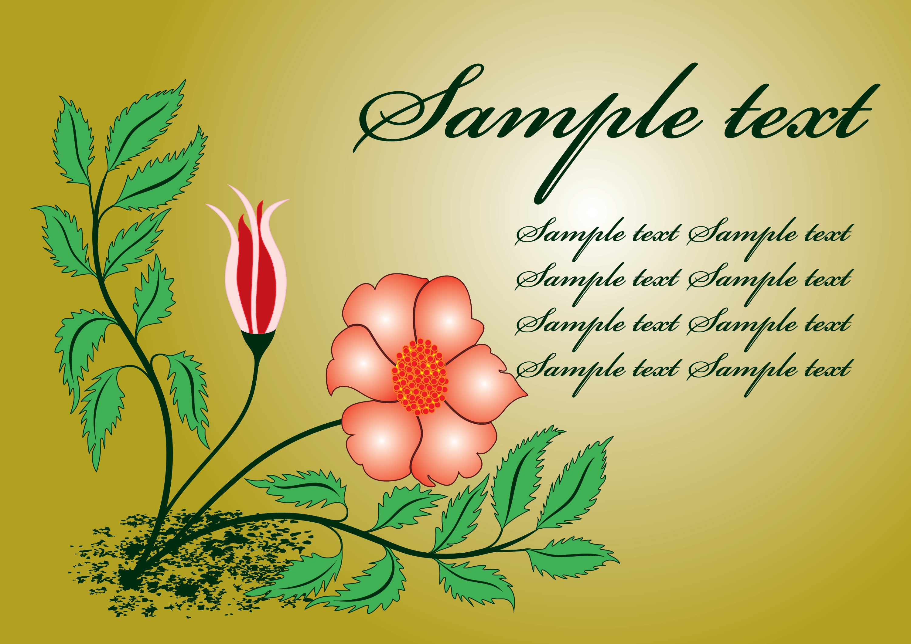 floral template vector