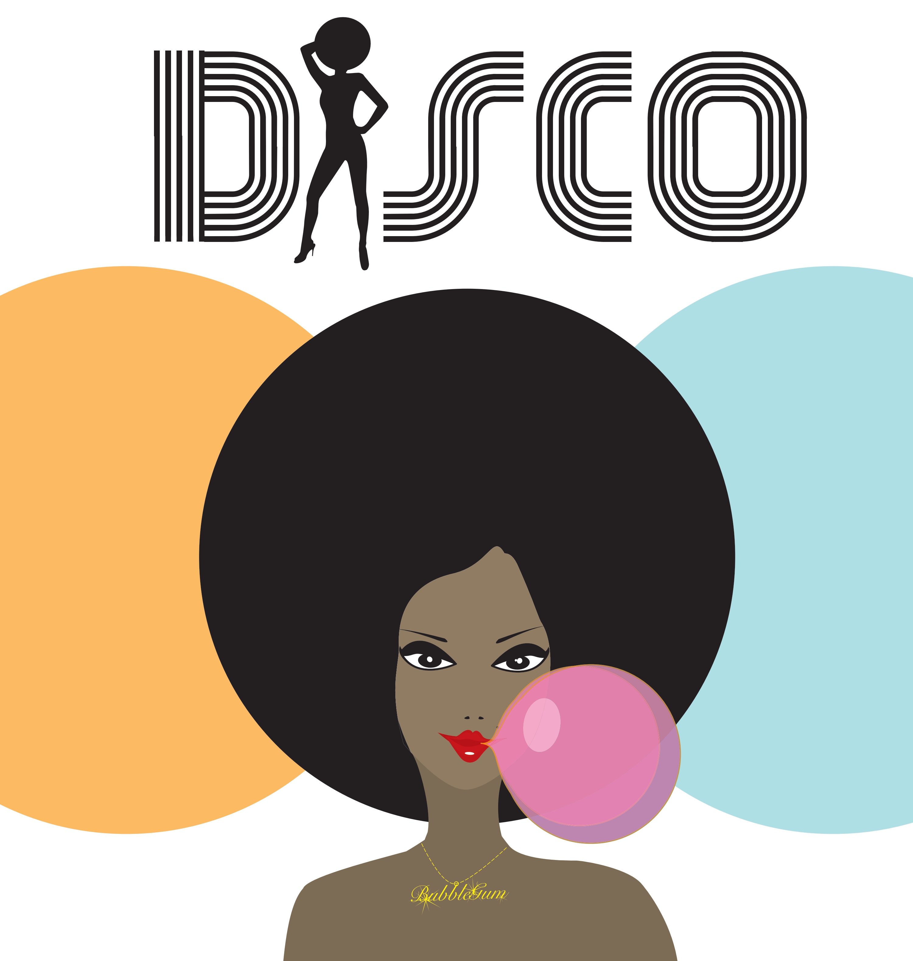 disco lady vector