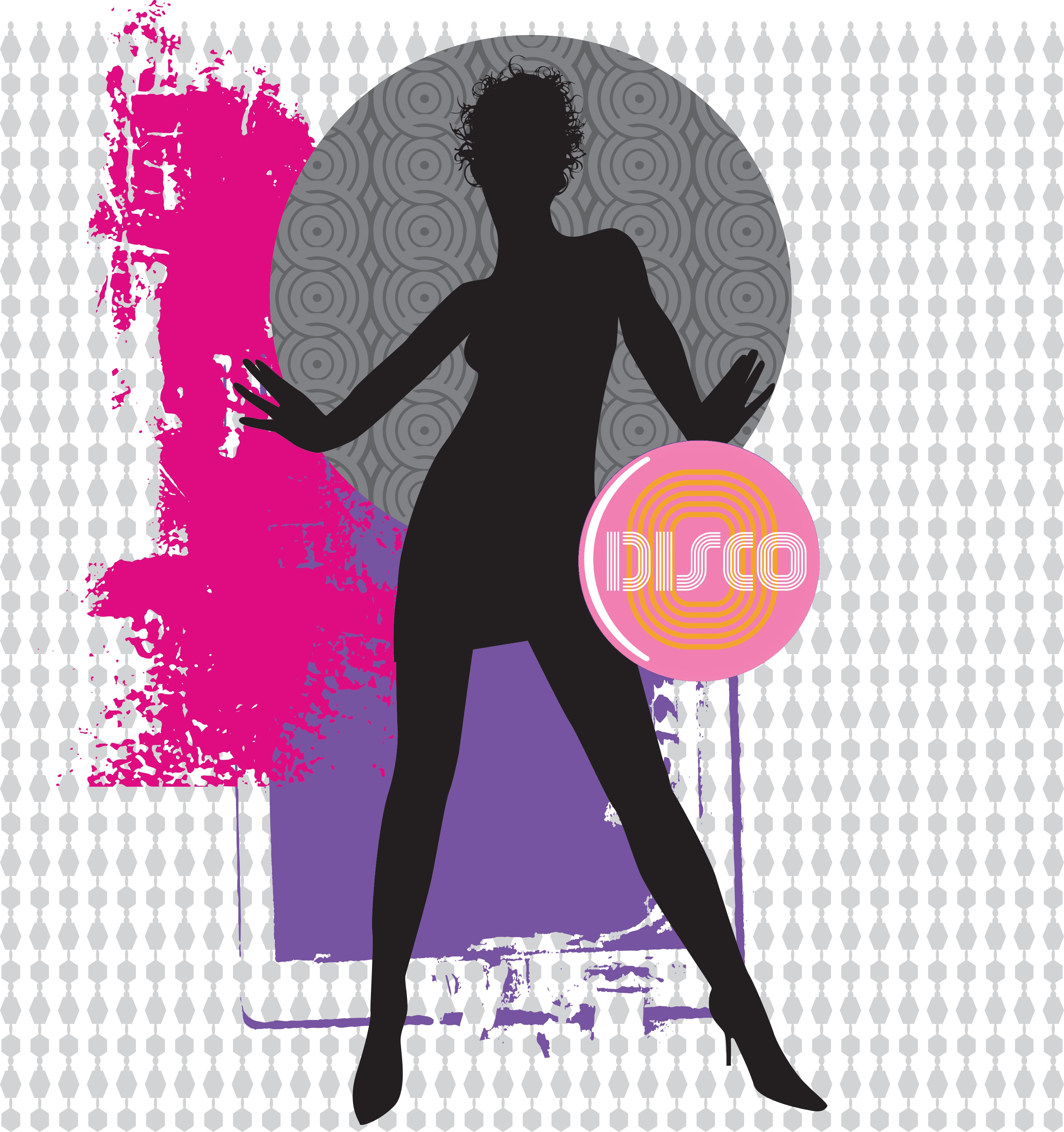 collage dancer vector