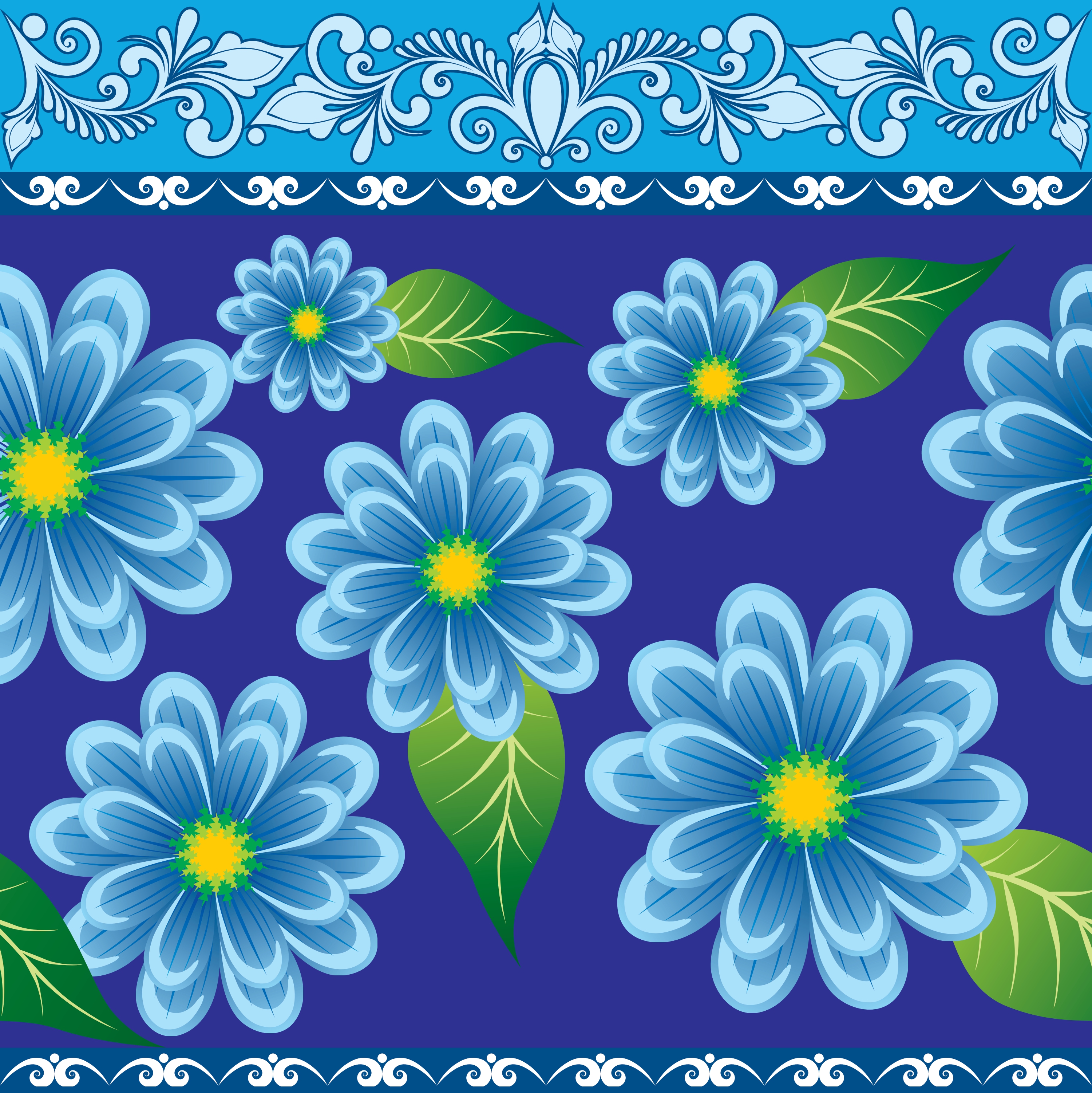 floral border vector