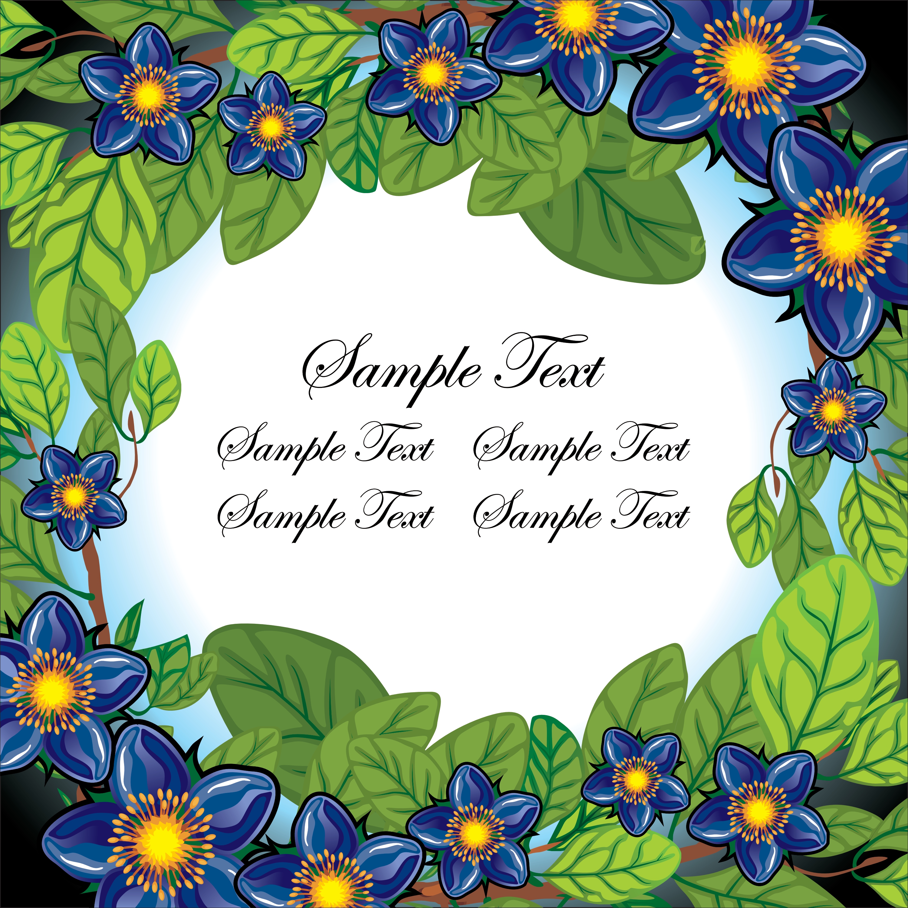 floral page vector