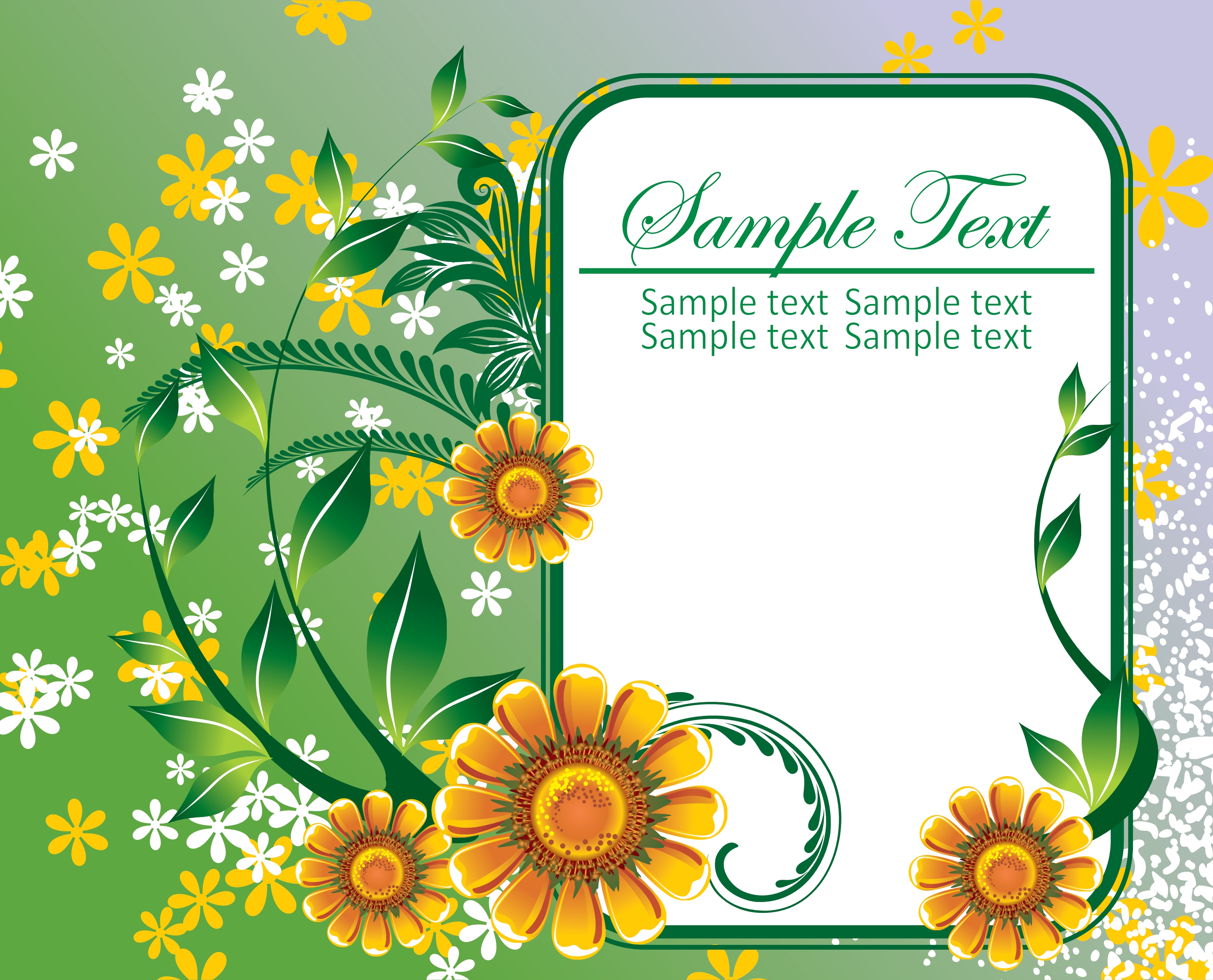 floral frame vector