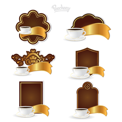 coffee tags set