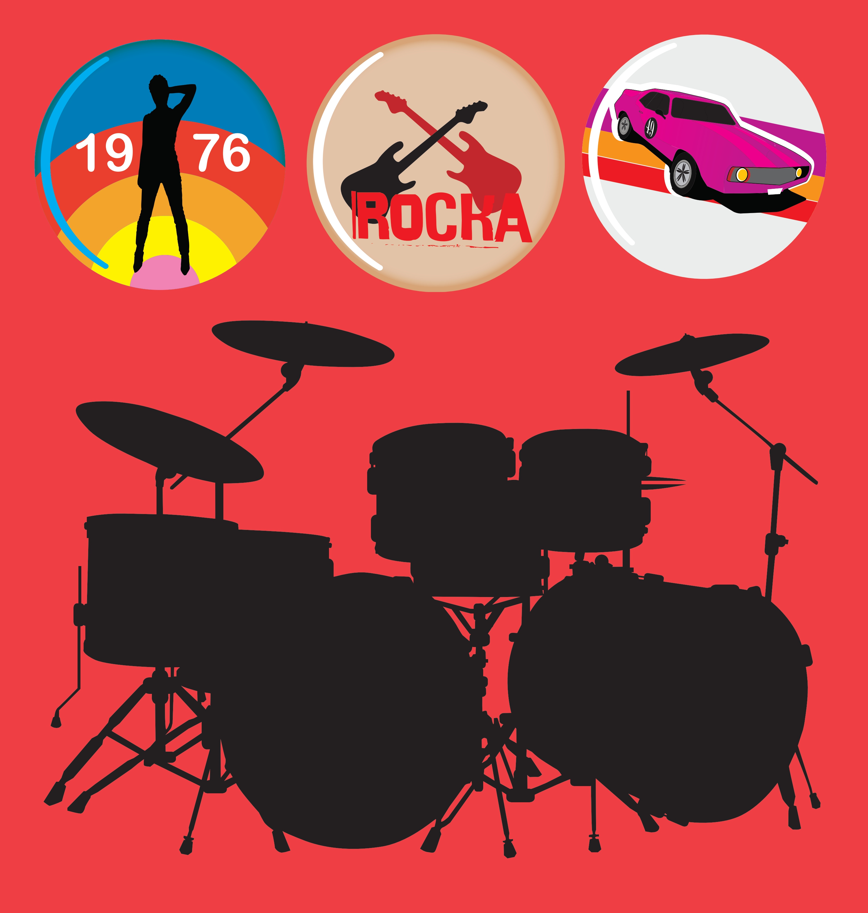 rock music vector