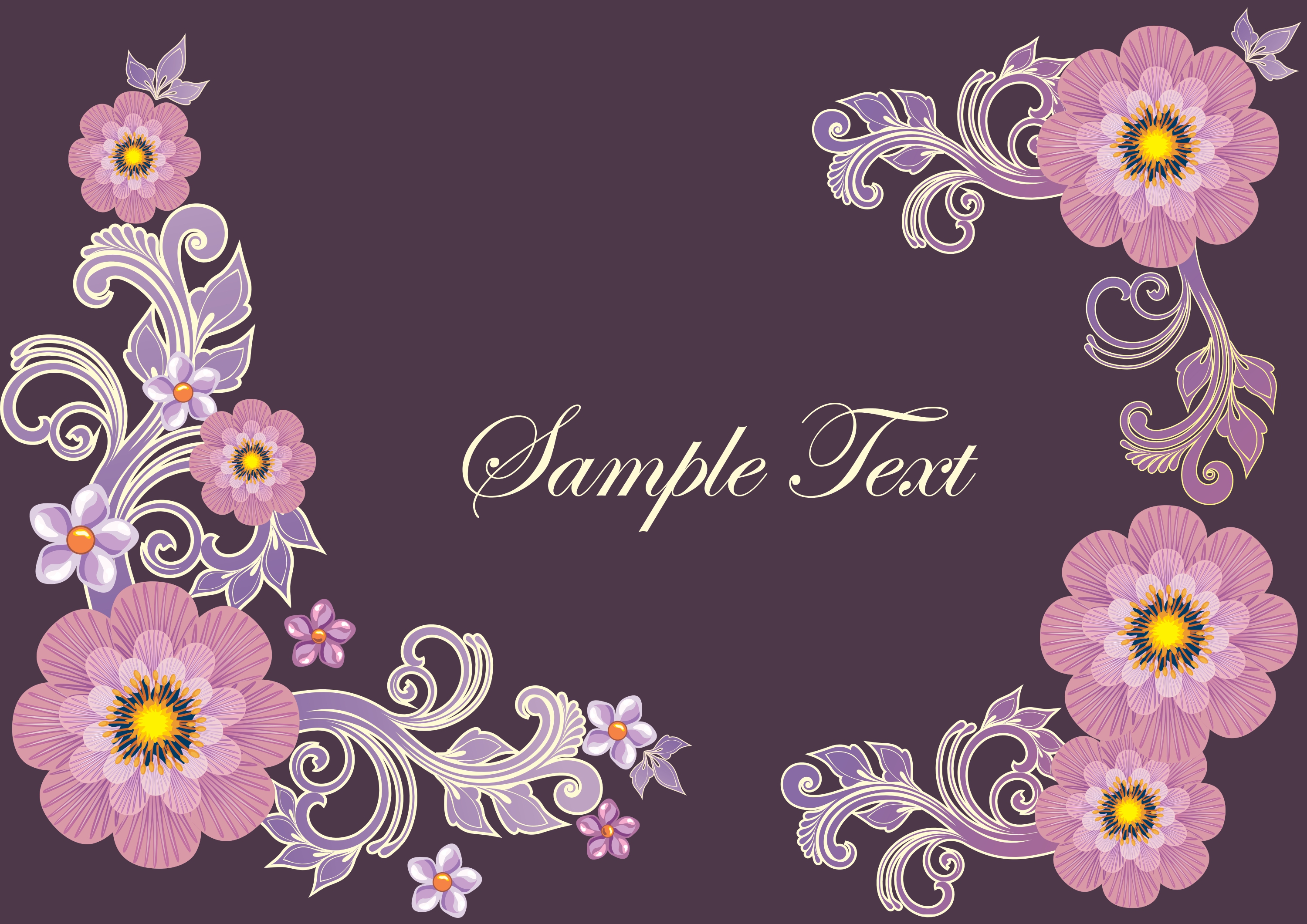 floral border vector