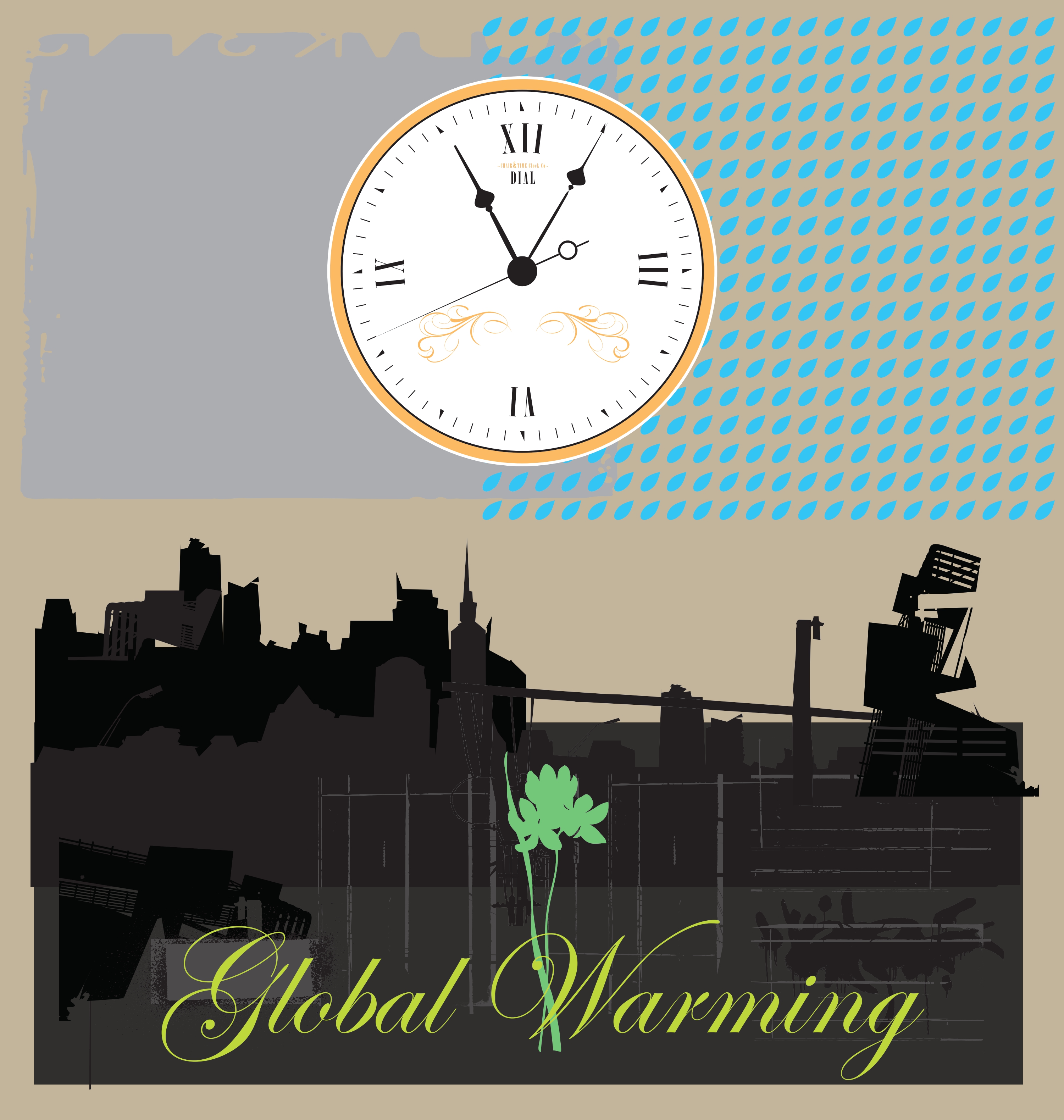 global warming vector