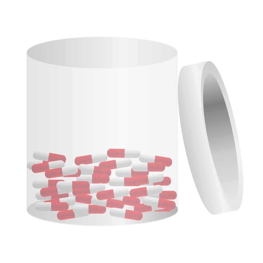 pills in tub