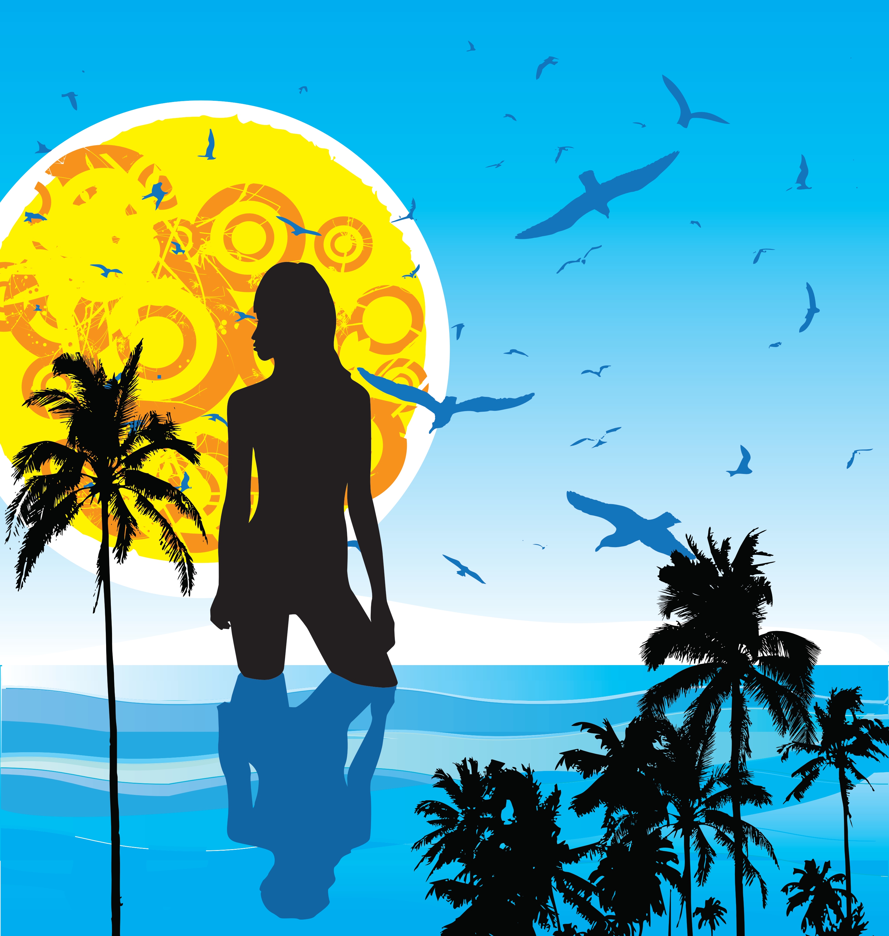 summer heat vector