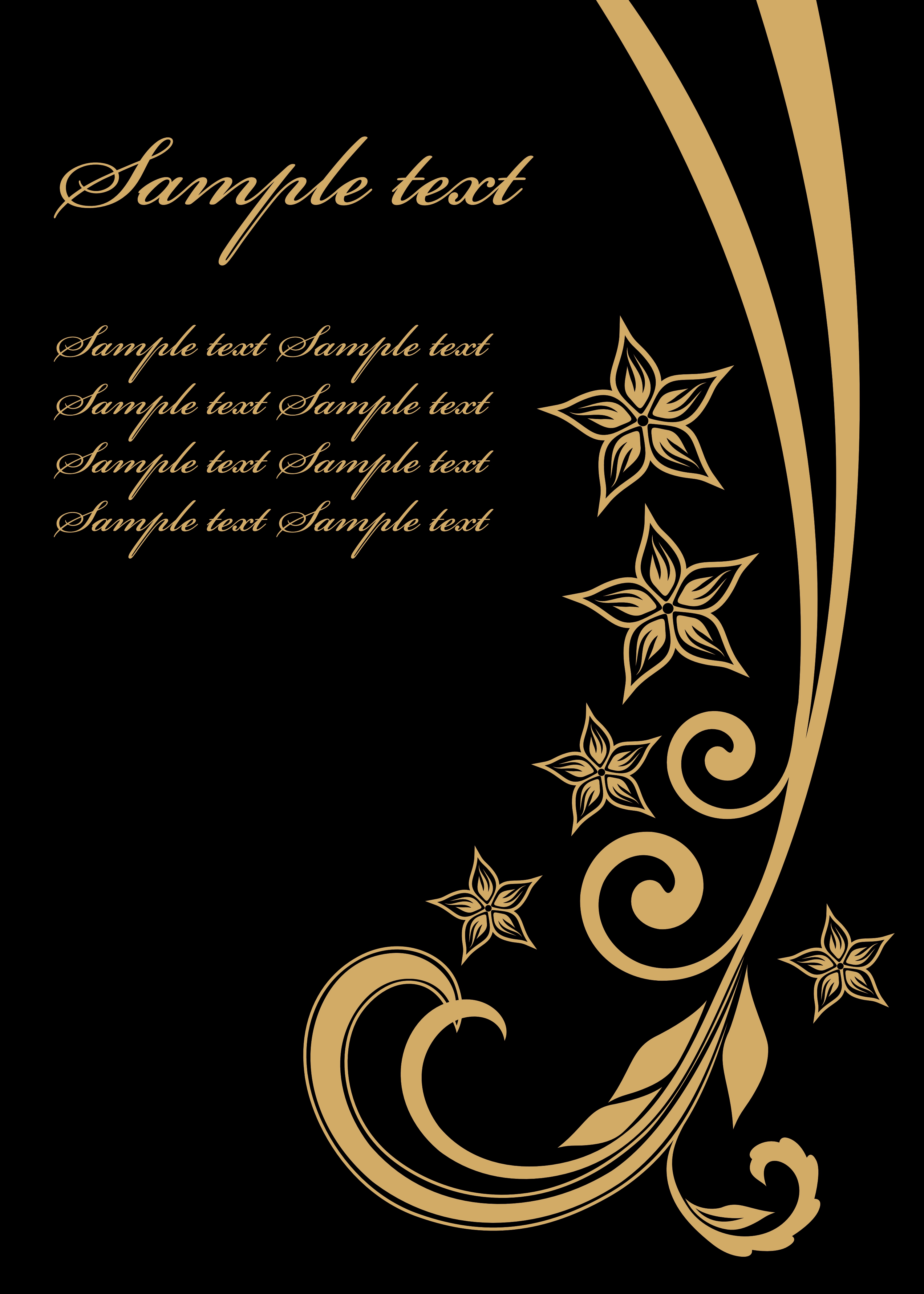 golden template vector