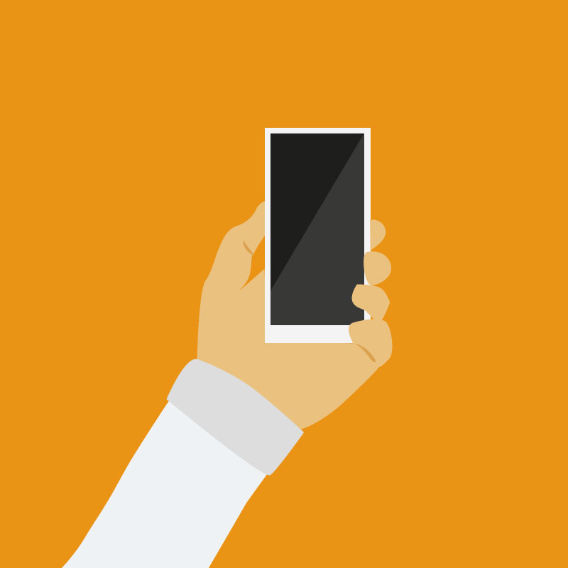 smart phone vector illustrations with cartoon style