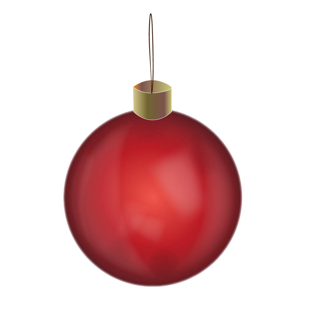 red christmas bauble