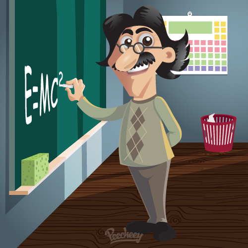 science teacher illustration