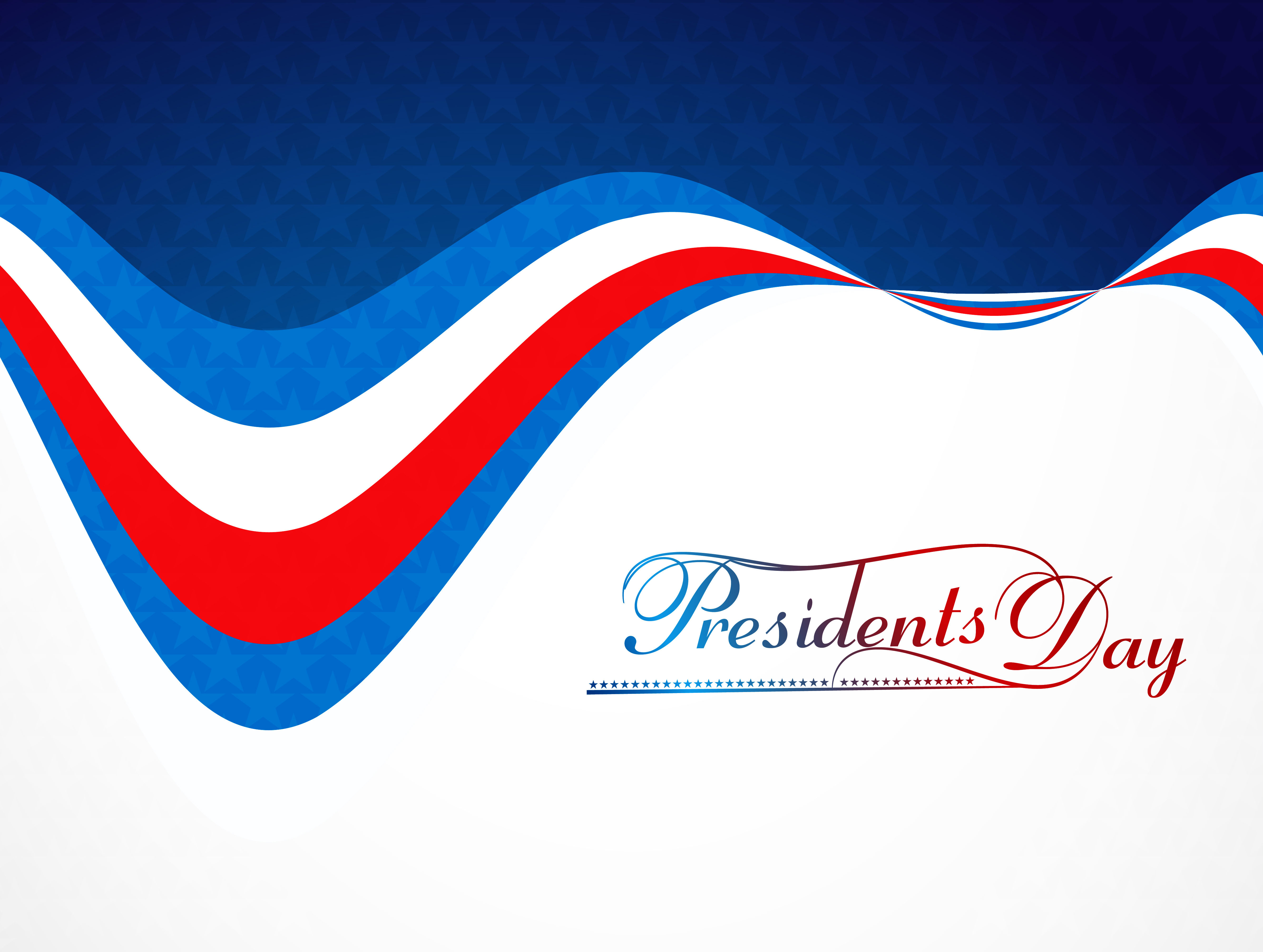 presidents day background united states stars illustration vector