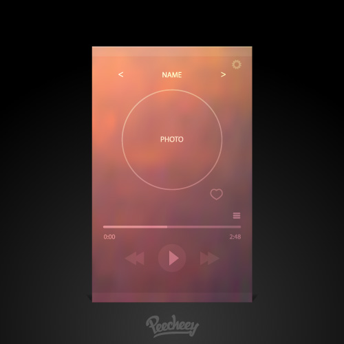 simple music player for mobile devices