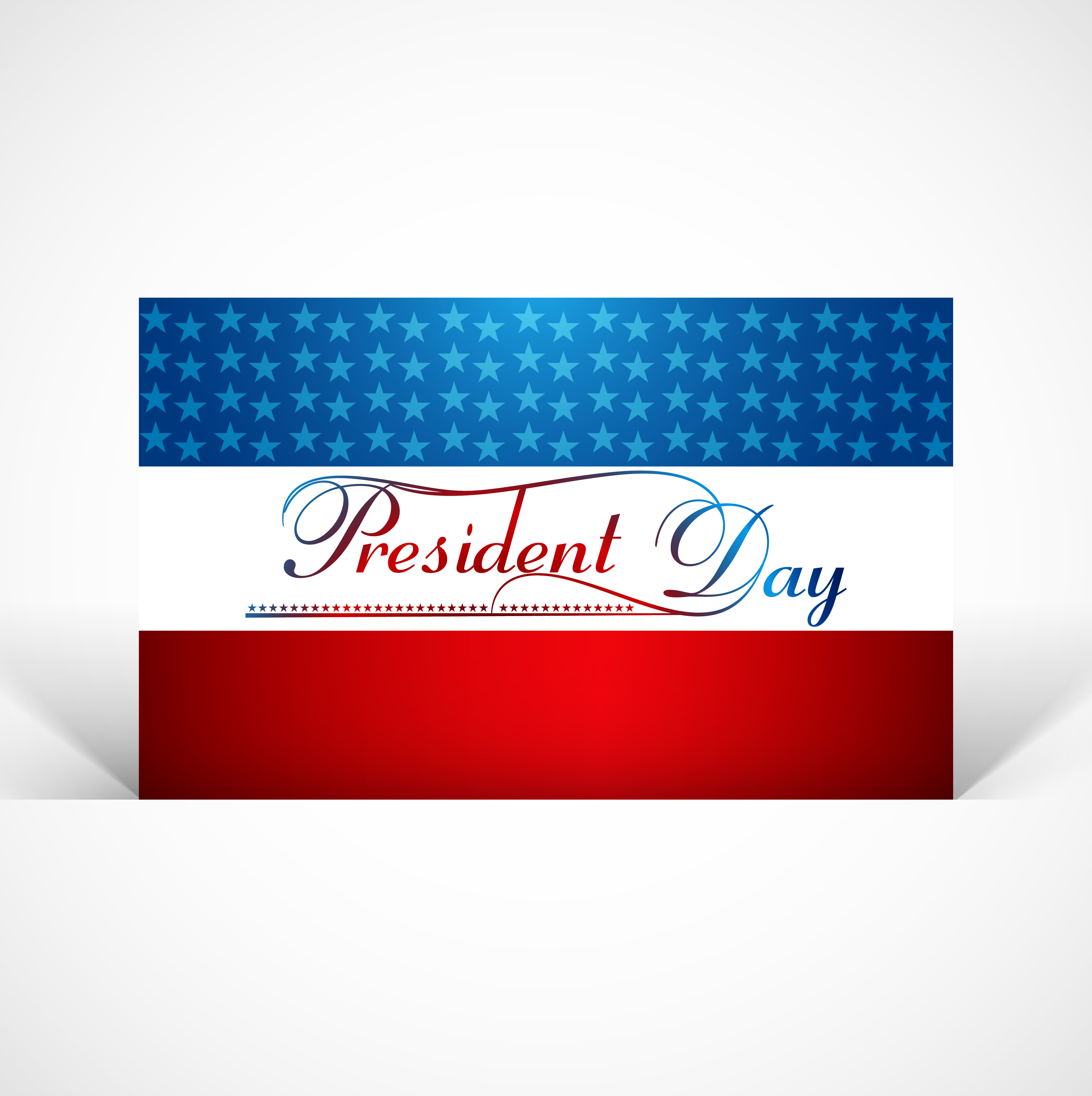 presidents day background united states stars illustration vector